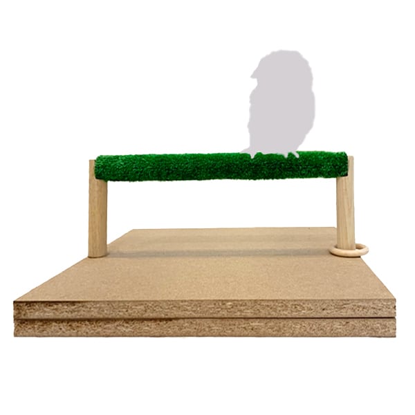 パーチ 木製【フクロウ 猛禽類用】 | アトリエ ぽっくる