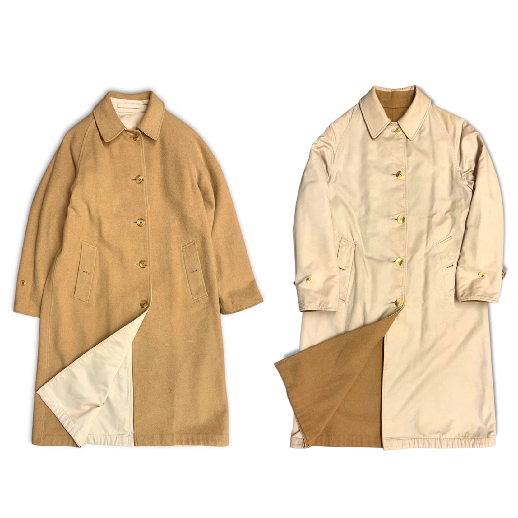 80s burberrys reversible coat 一枚袖 バーバリー burberry