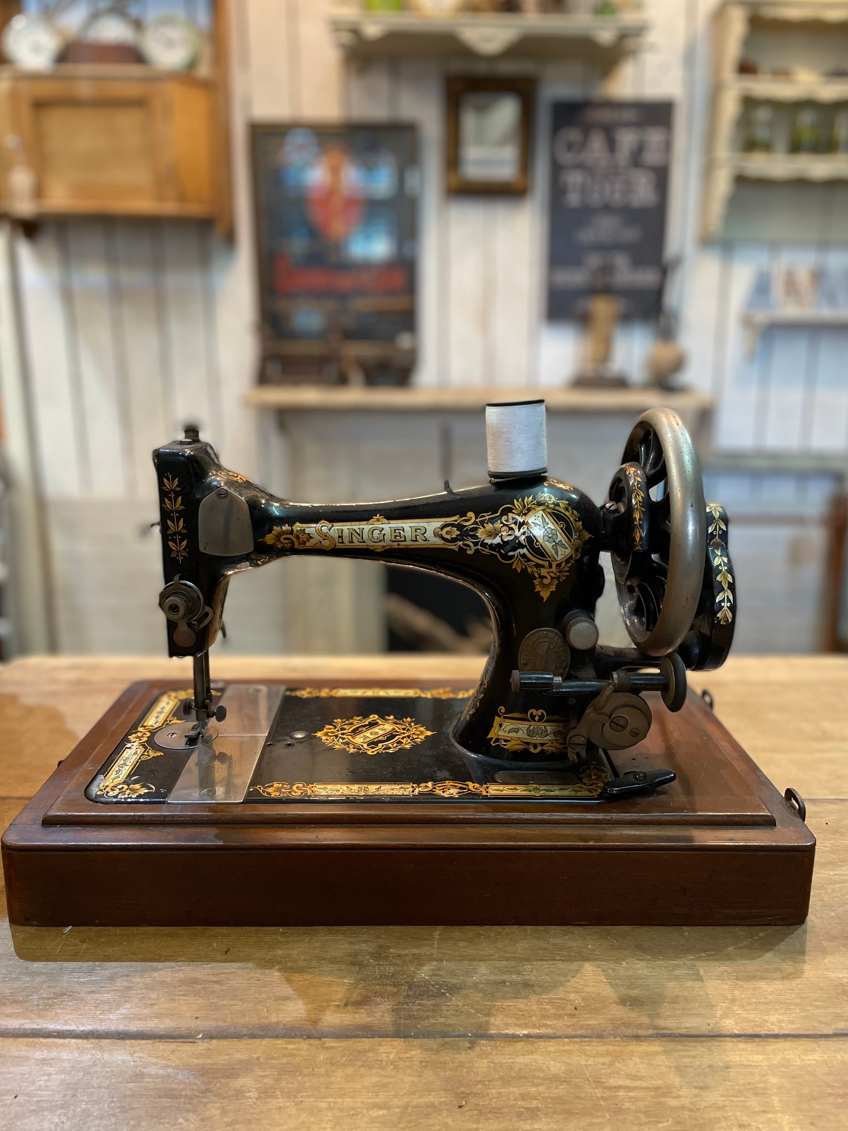 フランス アンティーク シンガー Singer ミシン 1800年代 美品 レア