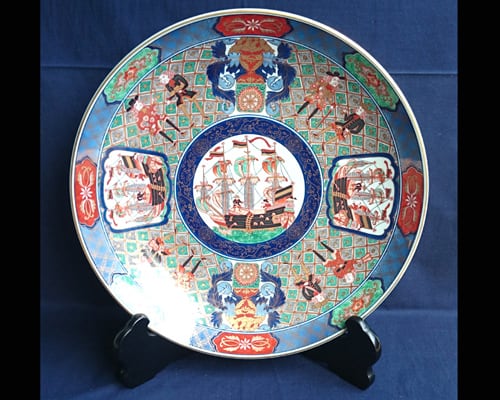 アウトレット】有田焼 飾り皿 極上オランダ船 15寸皿（45cm） 贈答