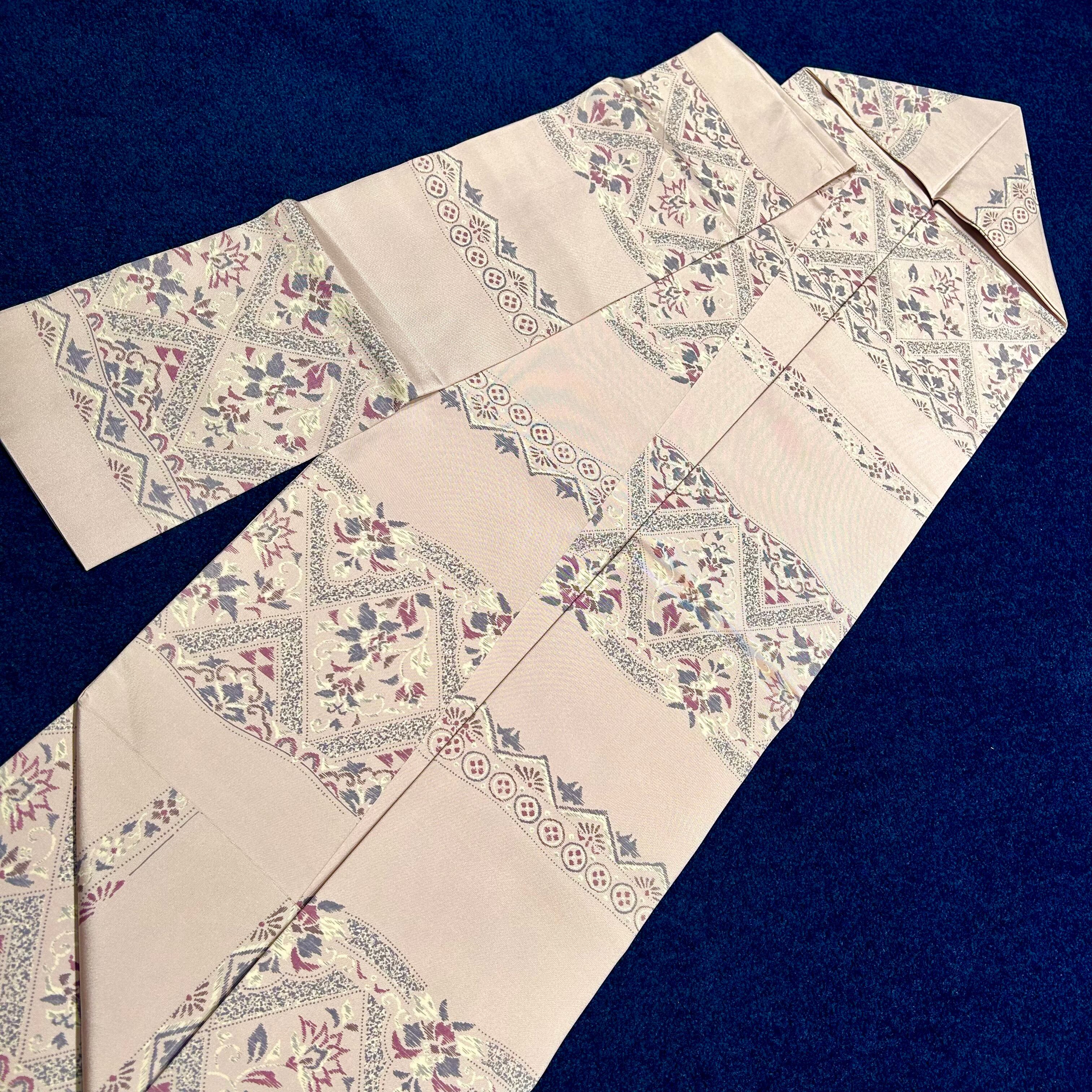 purple ribbon＊染め帯 塩瀬帯 パープル 藤色 名古屋帯 A773 | kimono