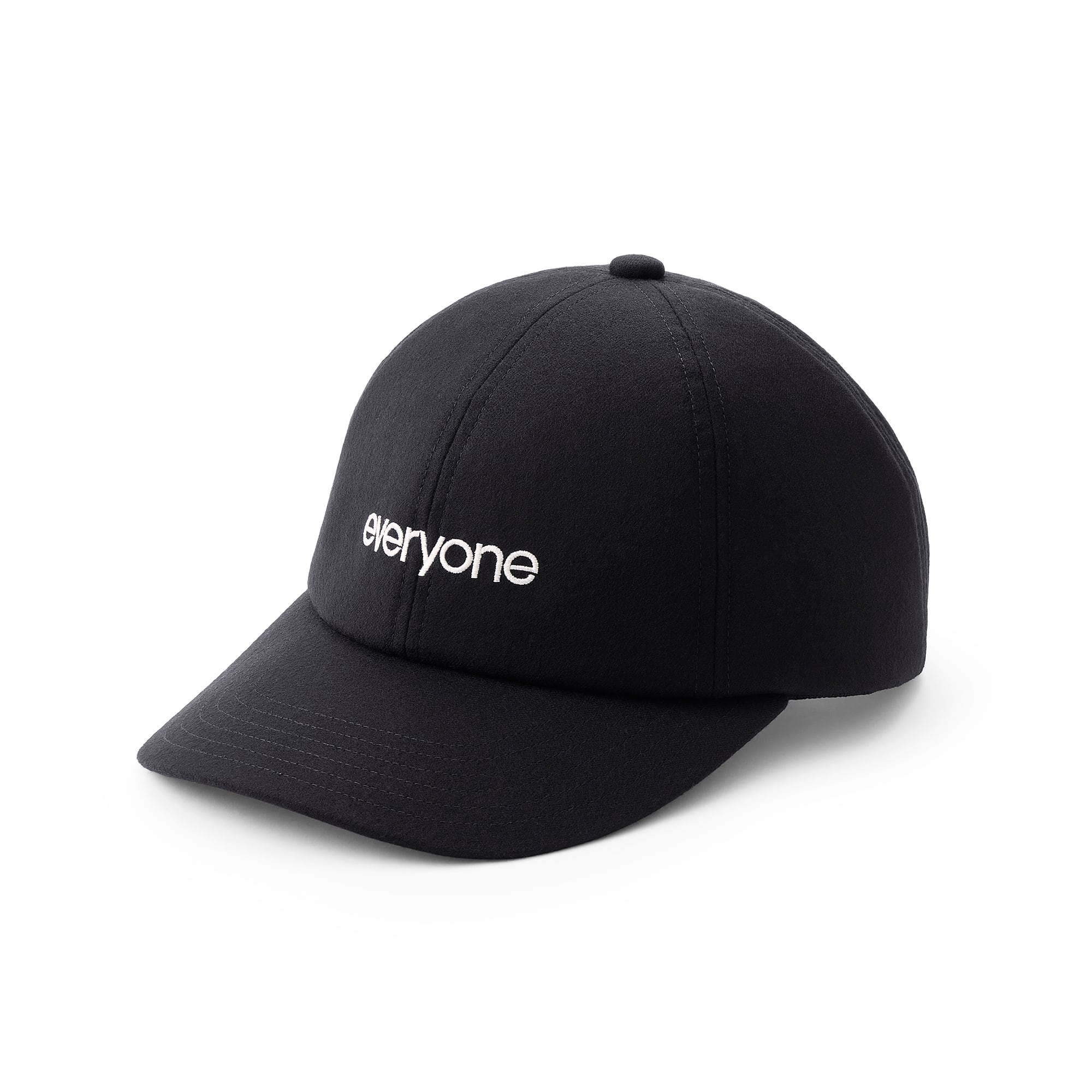 everyone original logo tropical wool cap (BLACK) | everyone