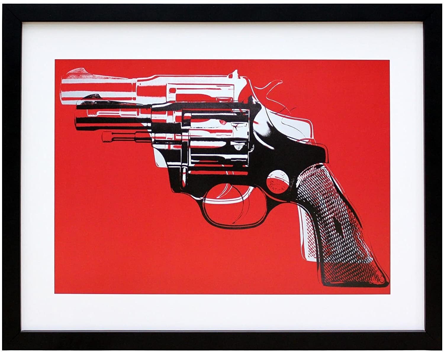 アンディ ウォーホル「ガン(レッド)Guns,c 1981-82」展示用フック付