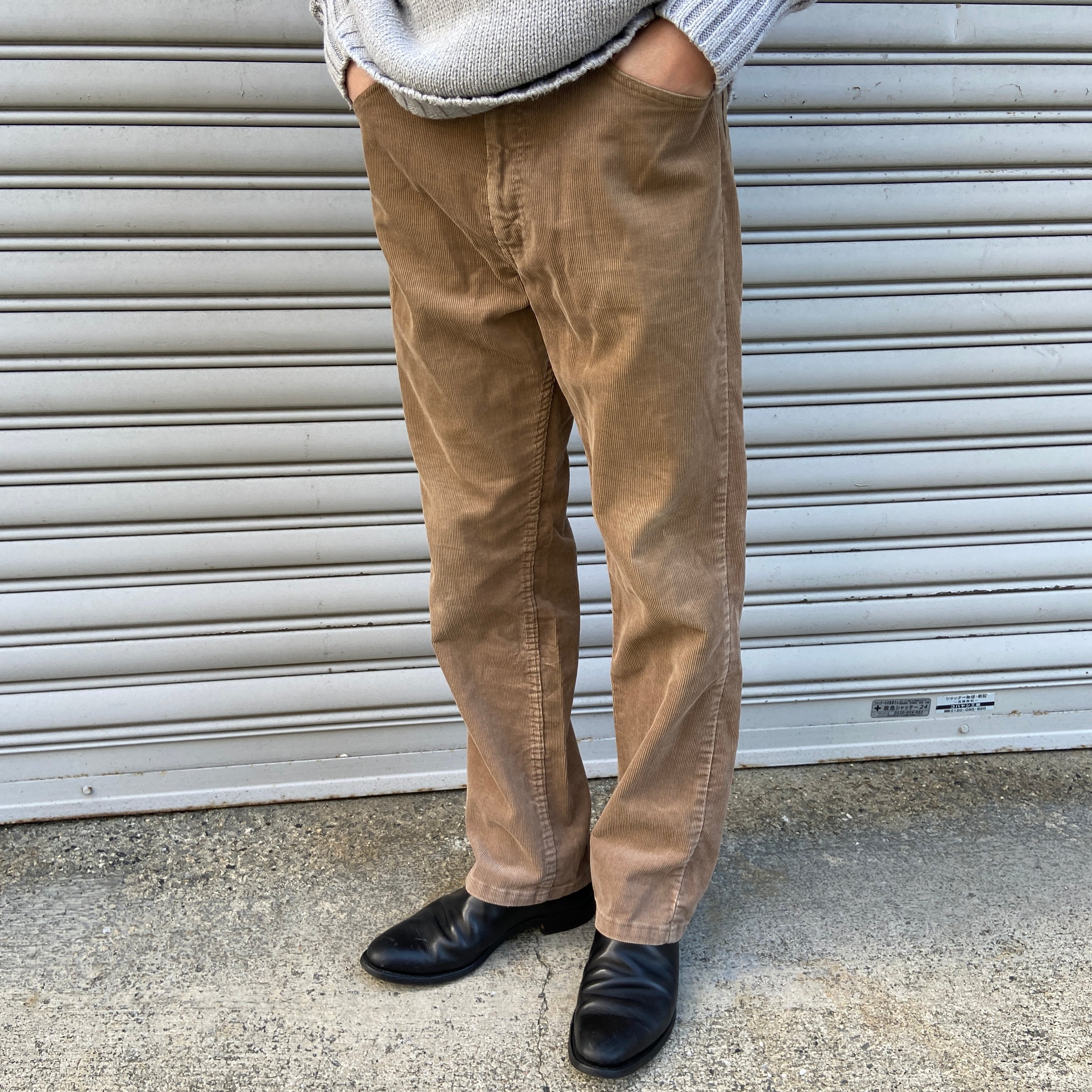 80s USA製 リーバイス 519 コーデュロイパンツ W34L30スコービル
