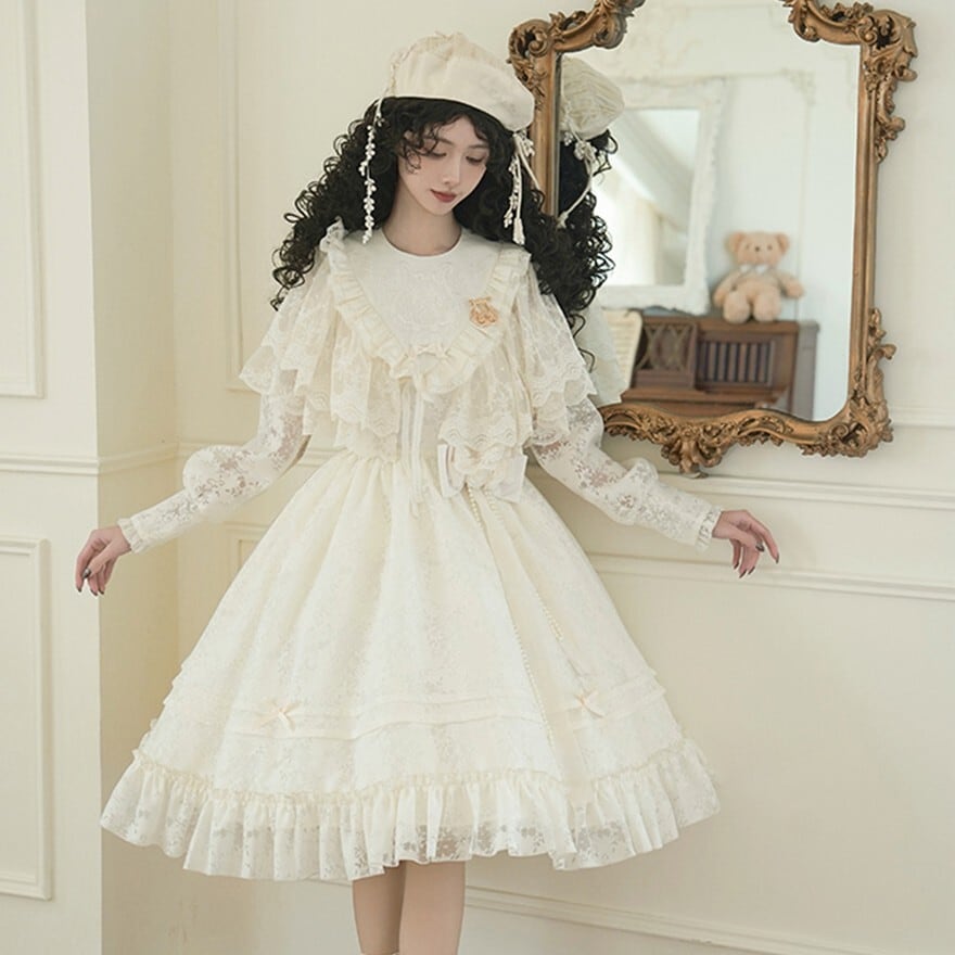 SEASONZ クラロリ クラシカル ロリィタ PUJIオリジナル ケープ レース