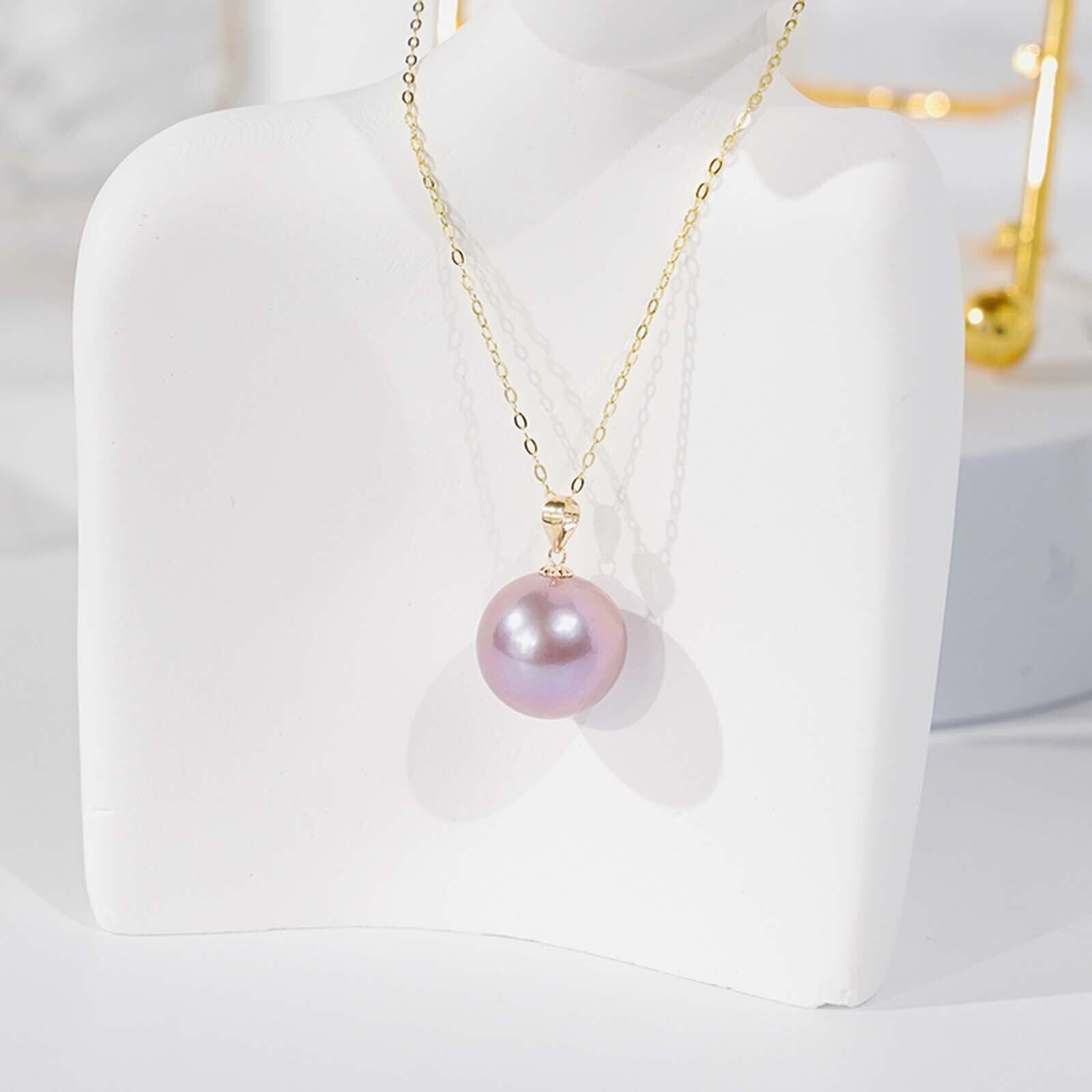 1粒 淡水ラベンダーパープルパール 10-11mm SV925 ネックレス | MiNG