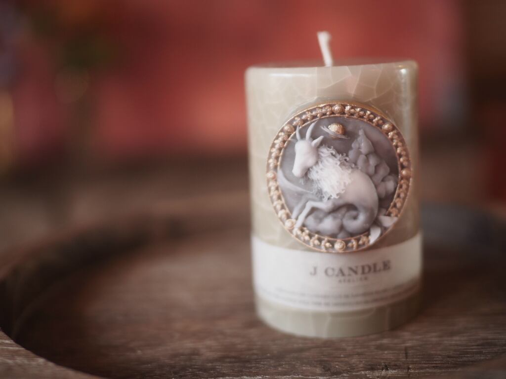 12 Zodiac sign candles -beige-【12星座キャンドル】 | J candle