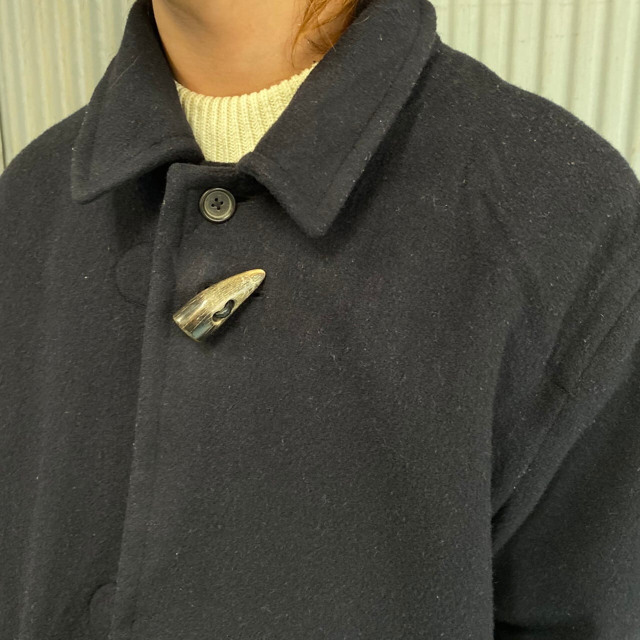 ポロバイラルフローレン ウールハーフコート ダッフルコート メンズL