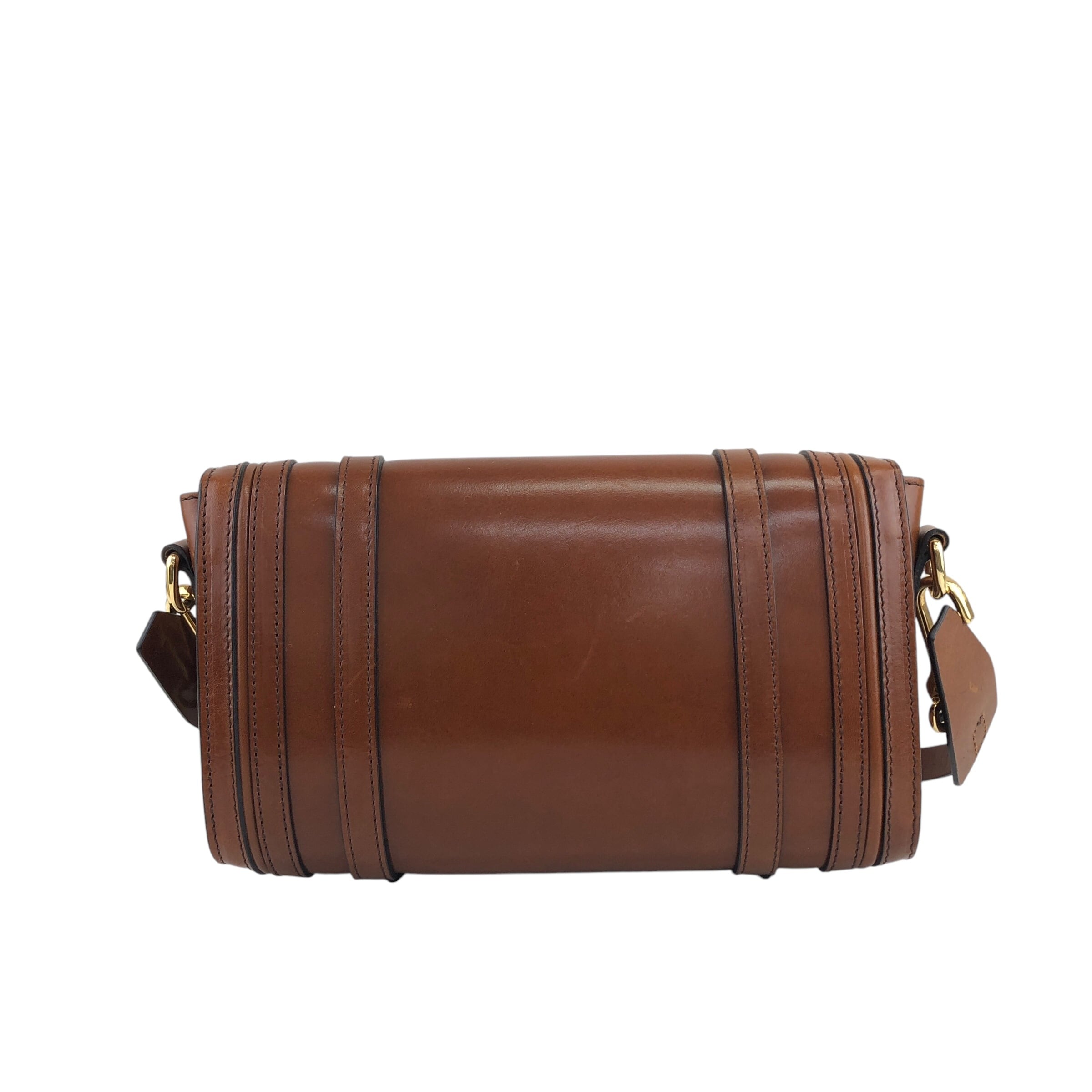 BURBERRY バーバリー ショルダーバッグ ブラウン ロゴ レザー vintage