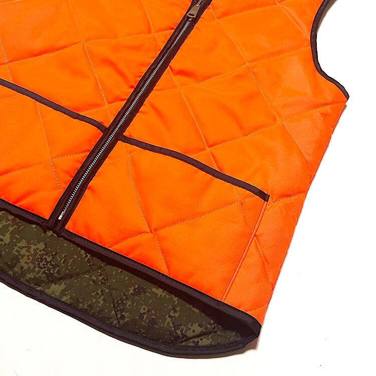 SNAP'N' WEAR スナップンウェア USA製 蛍光キルティングベスト