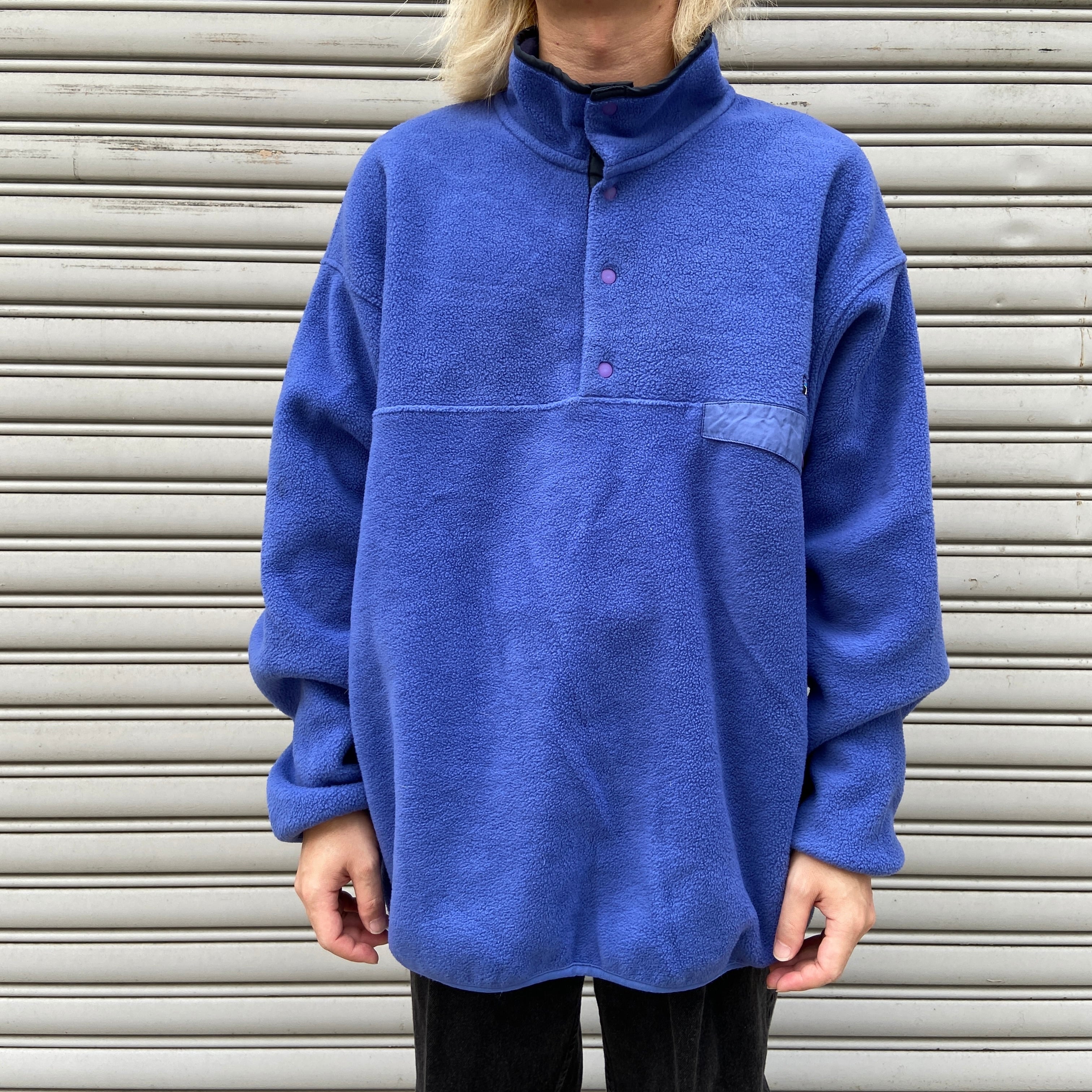 90s USA製 patagonia スナップT シンチラフリース ブルー XL | 古着屋 Uan