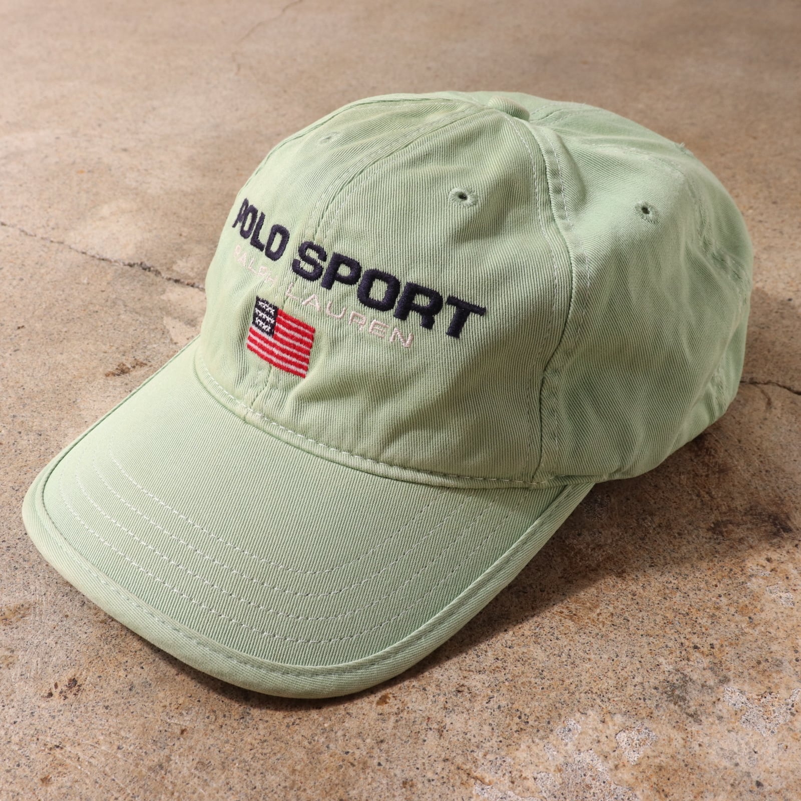 ミントグリーン Polo Sport 90s 刺繍キャップ ポロスポーツ 緑 | エン