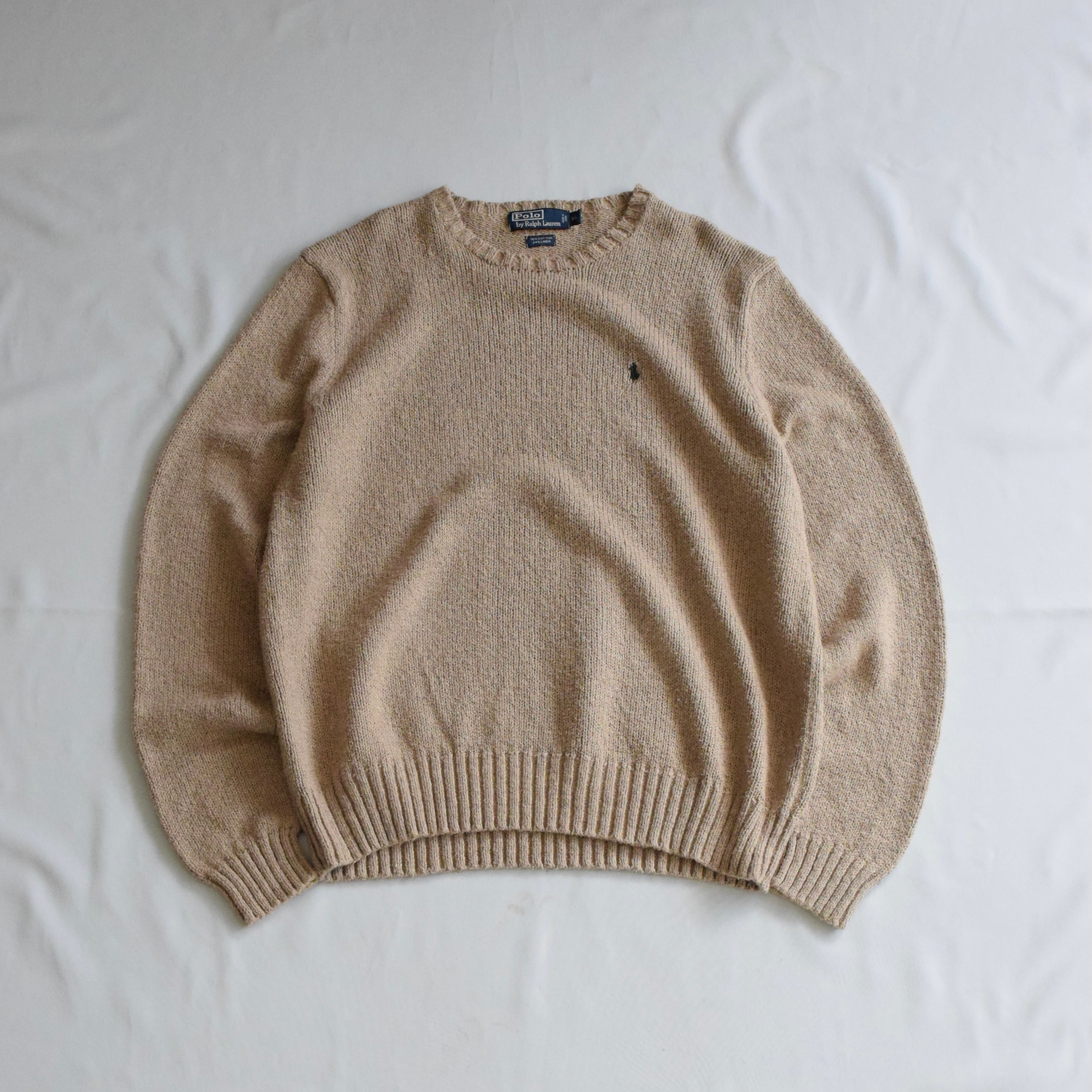 90's~00's Polo by Ralph Lauren コットン×リネンニットセーター