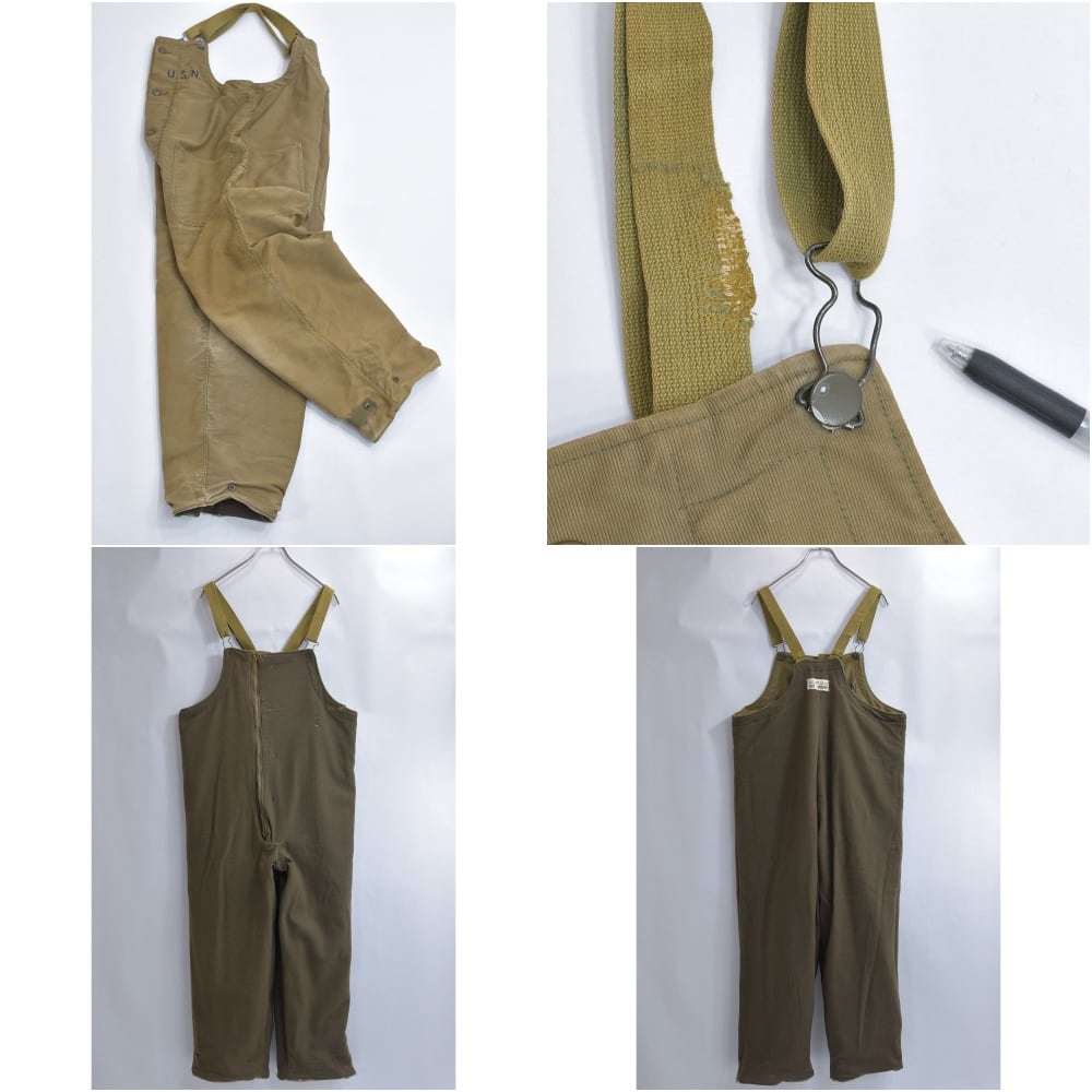 40s U.S.NAVY アメリカ海軍 N-1 デッキパンツ NXsx38068 ヴィンテージ
