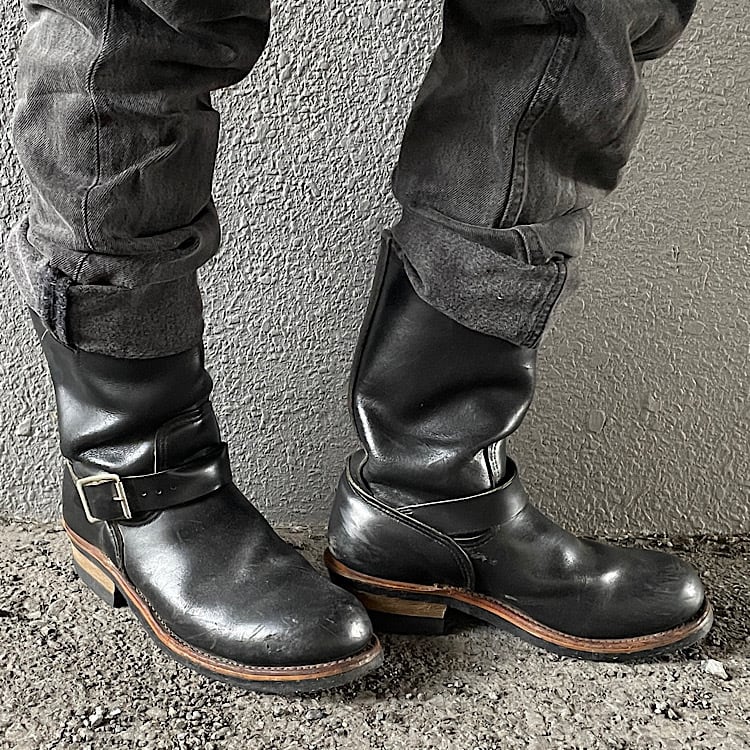 90s RED WING PT91 2268 エンジニアブーツ 後期刺繍タグ US7 USA製