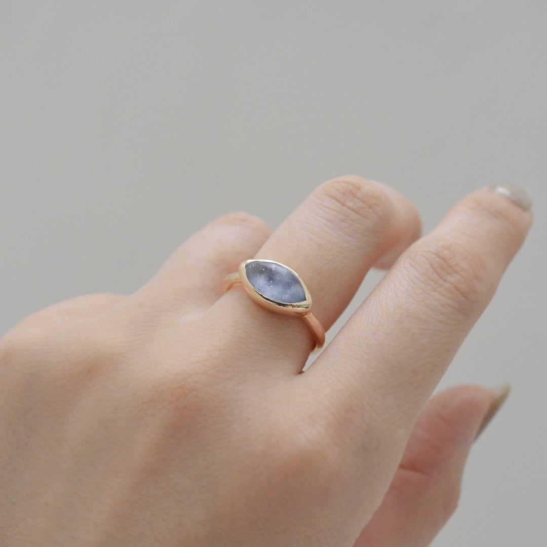 ♢miyumiyu♢K18 デュモルチェライトインクォーツ9.8ct ♢miyumiyu