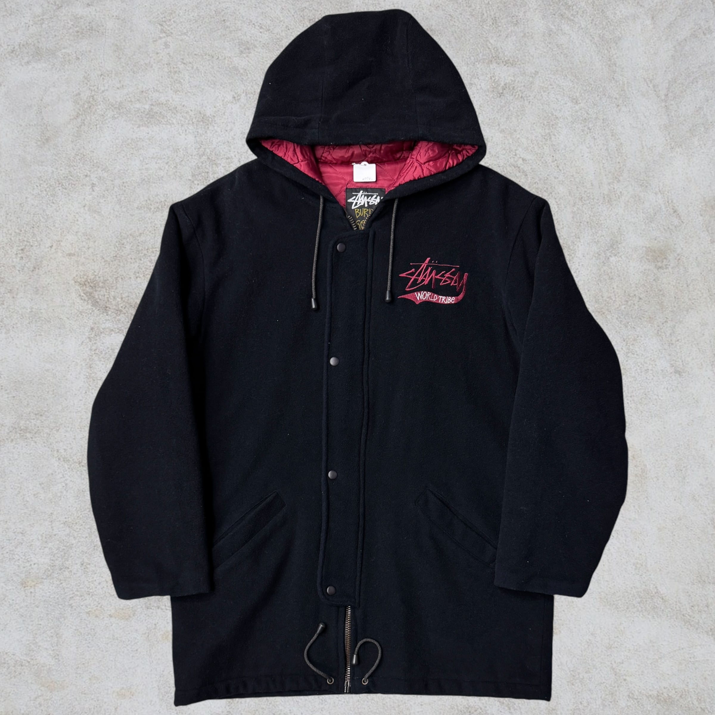 Special‼︎】80's~90's old stussy World Tribe Wool Jacket “黒タグ