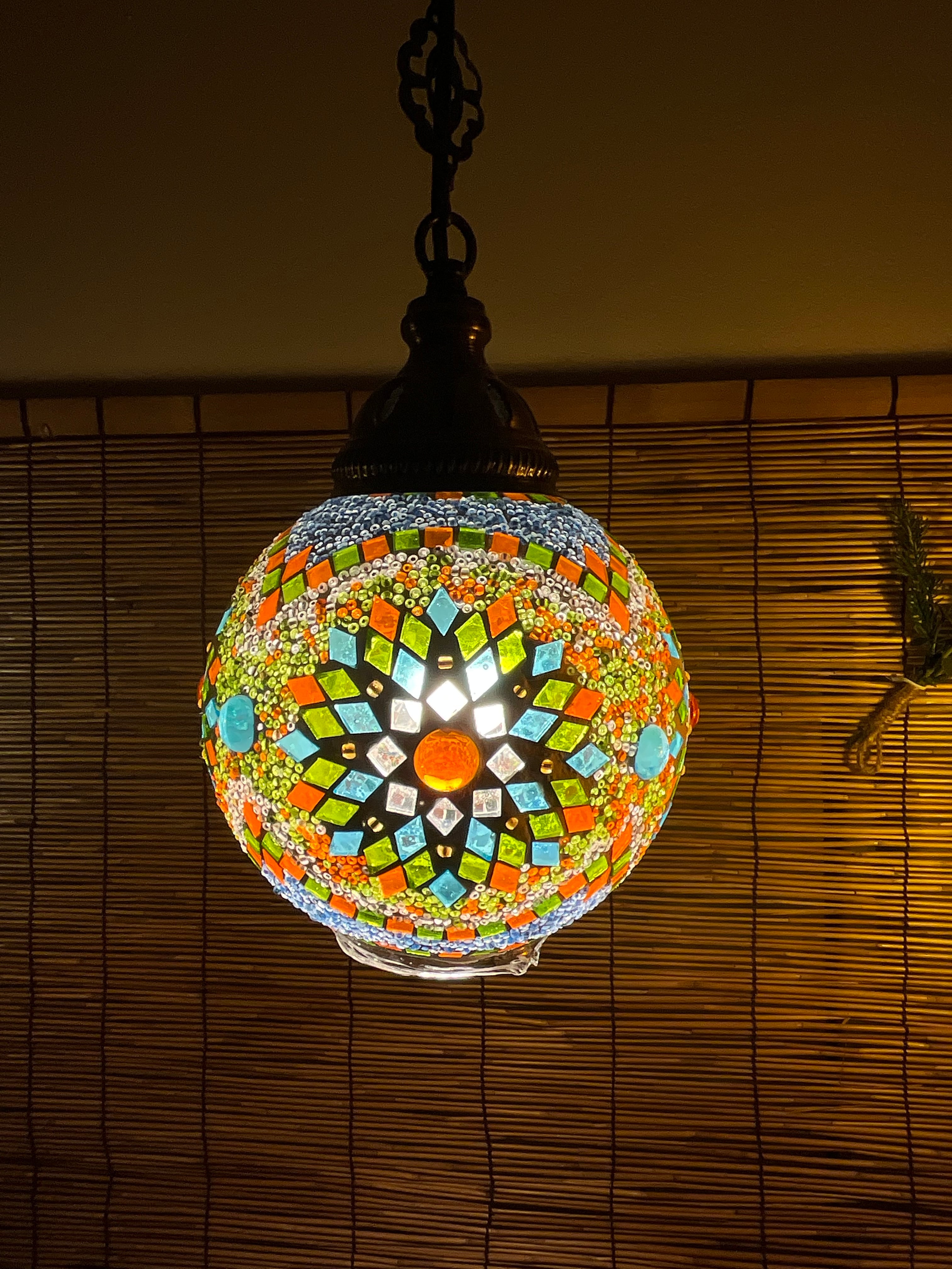 トルコモザイクペンダントランプ | トルコランプ【らんぷやさん】