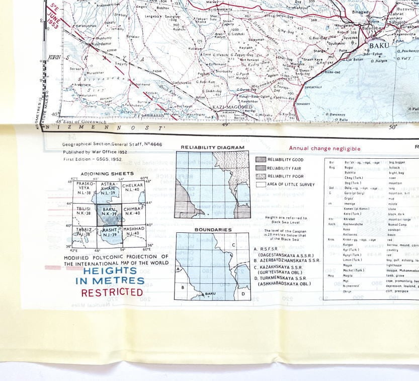 RAF エスケープマップ Royal Air Force Escape Map Scarf RASHT＆ BAKU