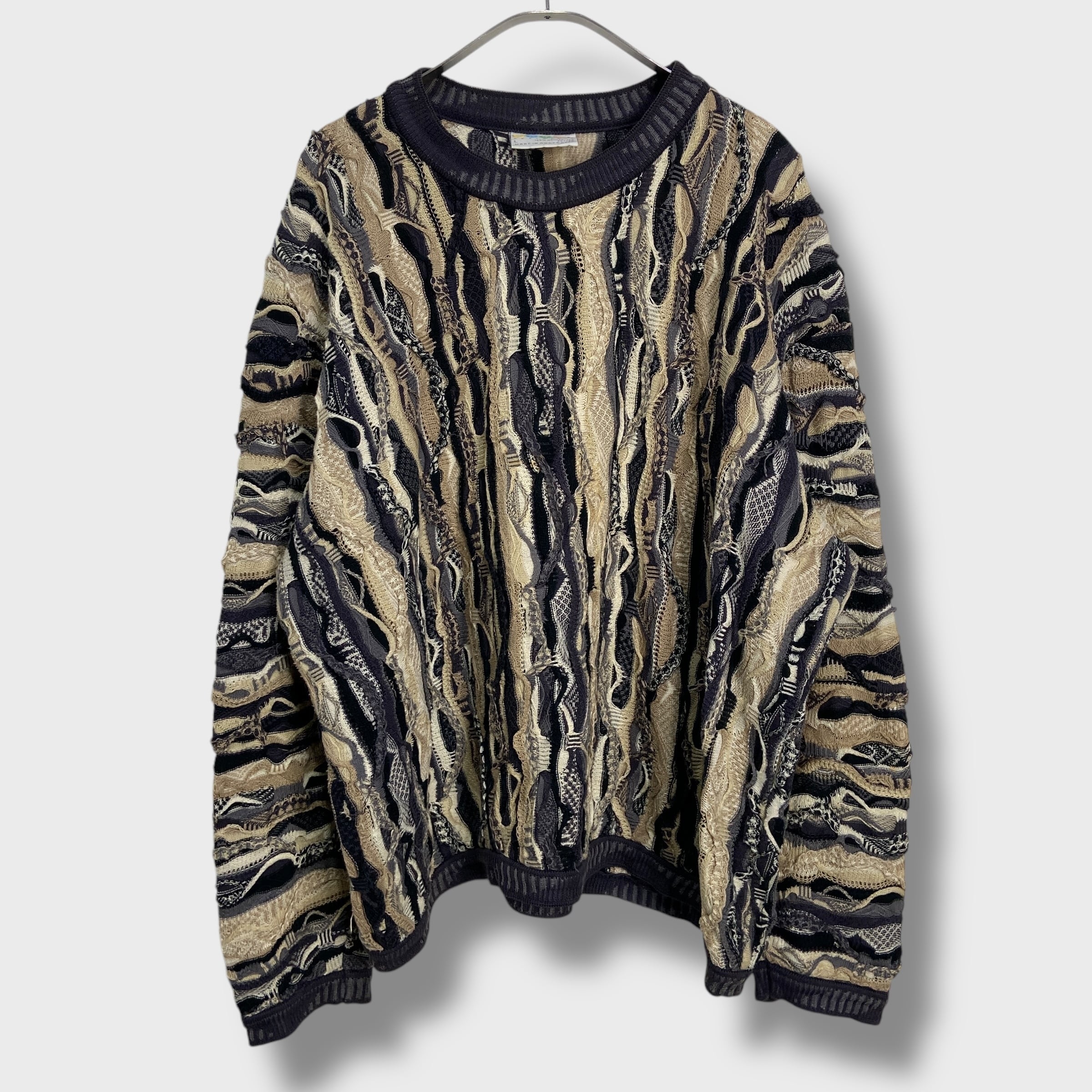 90s COOGI クージー オーストラリア製 総柄3Dニット L | 古着屋 Uan