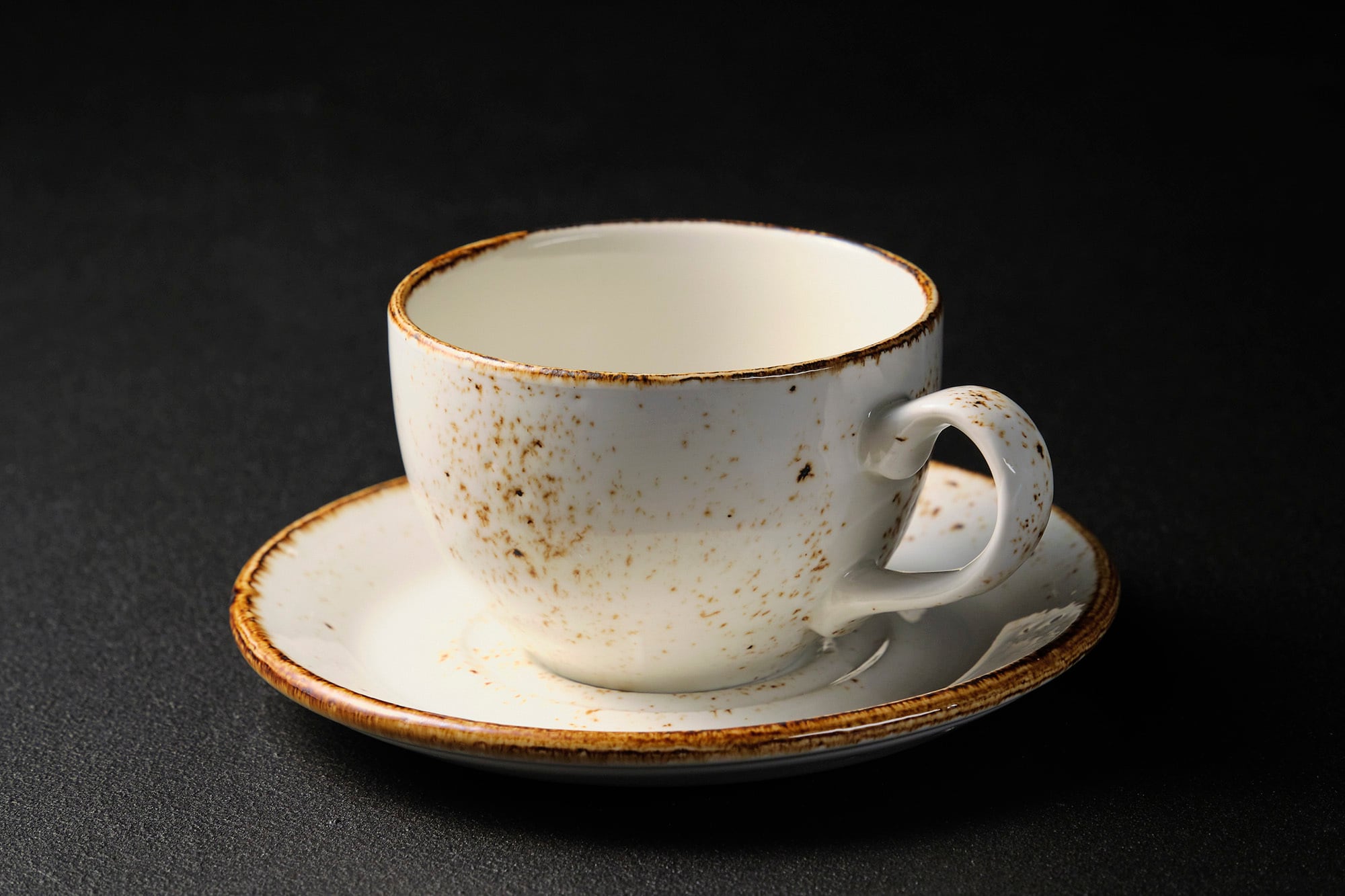 steelite クラフト ホワイト ロウ カップ＆ソーサー 227.5cc(8oz)/φ14