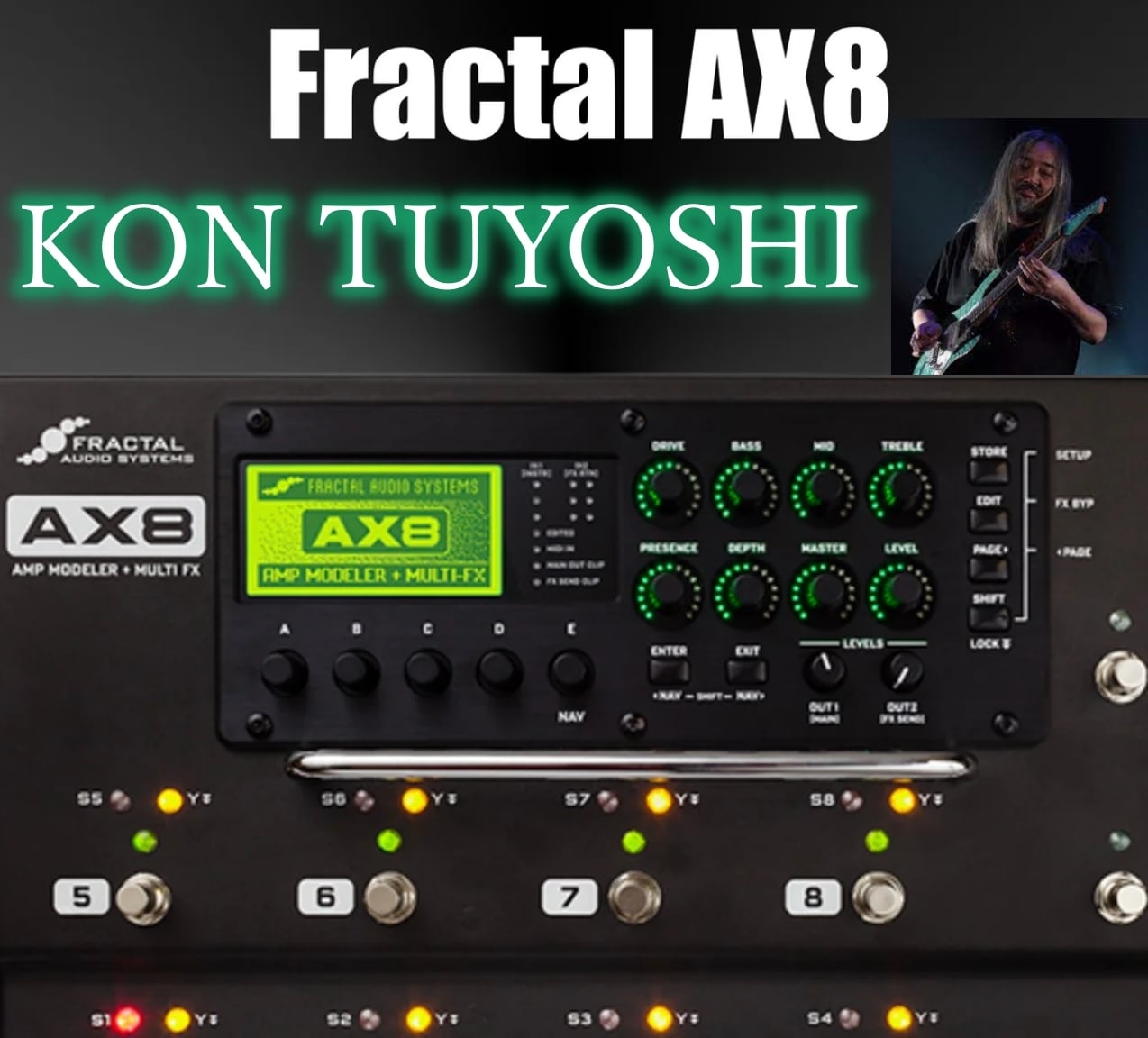 今剛 KON TUYOSHI Fractal Audio AX8 preset | GT SOUND LAB