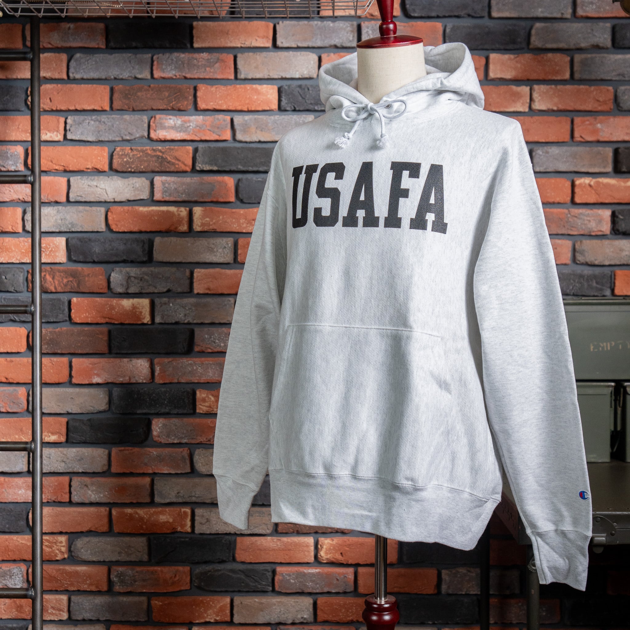 Champion】USAFA Reverse Weave Sweat Hoodie 新品 USA限定企画
