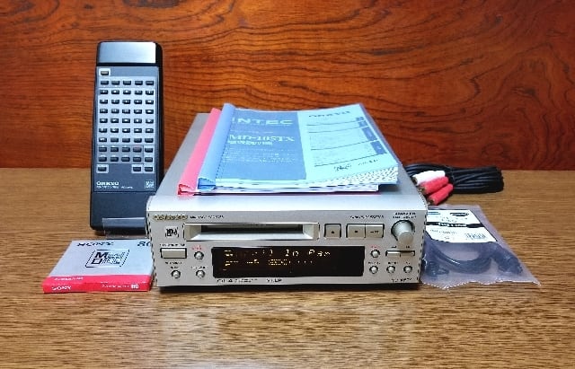 MD レコーダー ONKYO MD-105TX MDLP対応 リモコン付き・完動品・動作