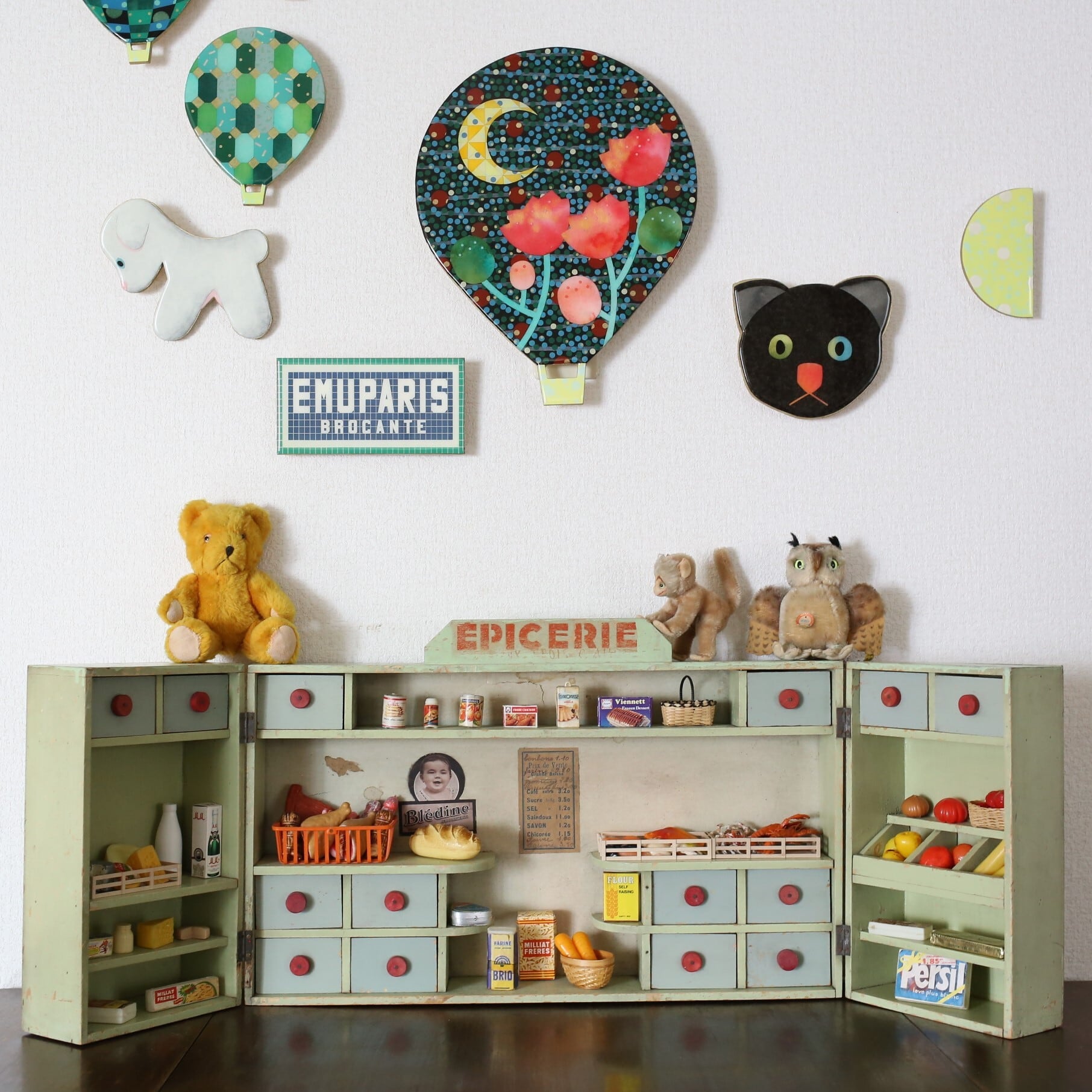 フランス アンティーク ヴィンテージ おもちゃ 折り畳み式 エピスリー