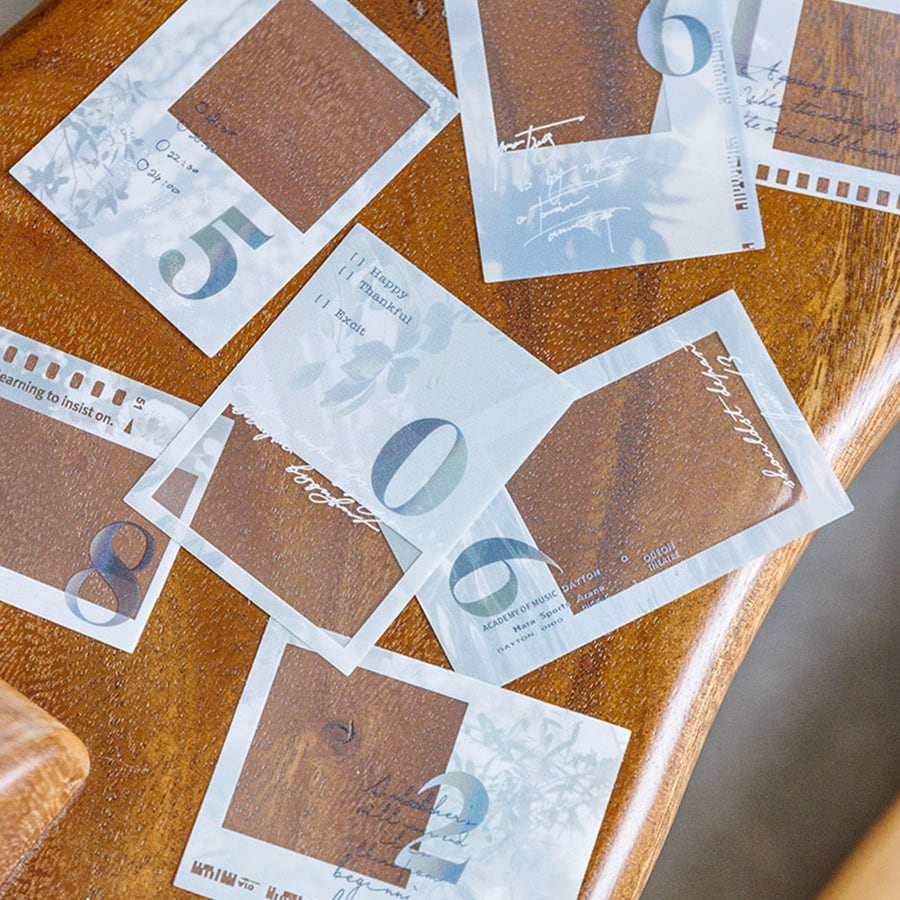 フィルム紙ものコラージュ素材ボックス（60枚入り） 】フィルムテーマ