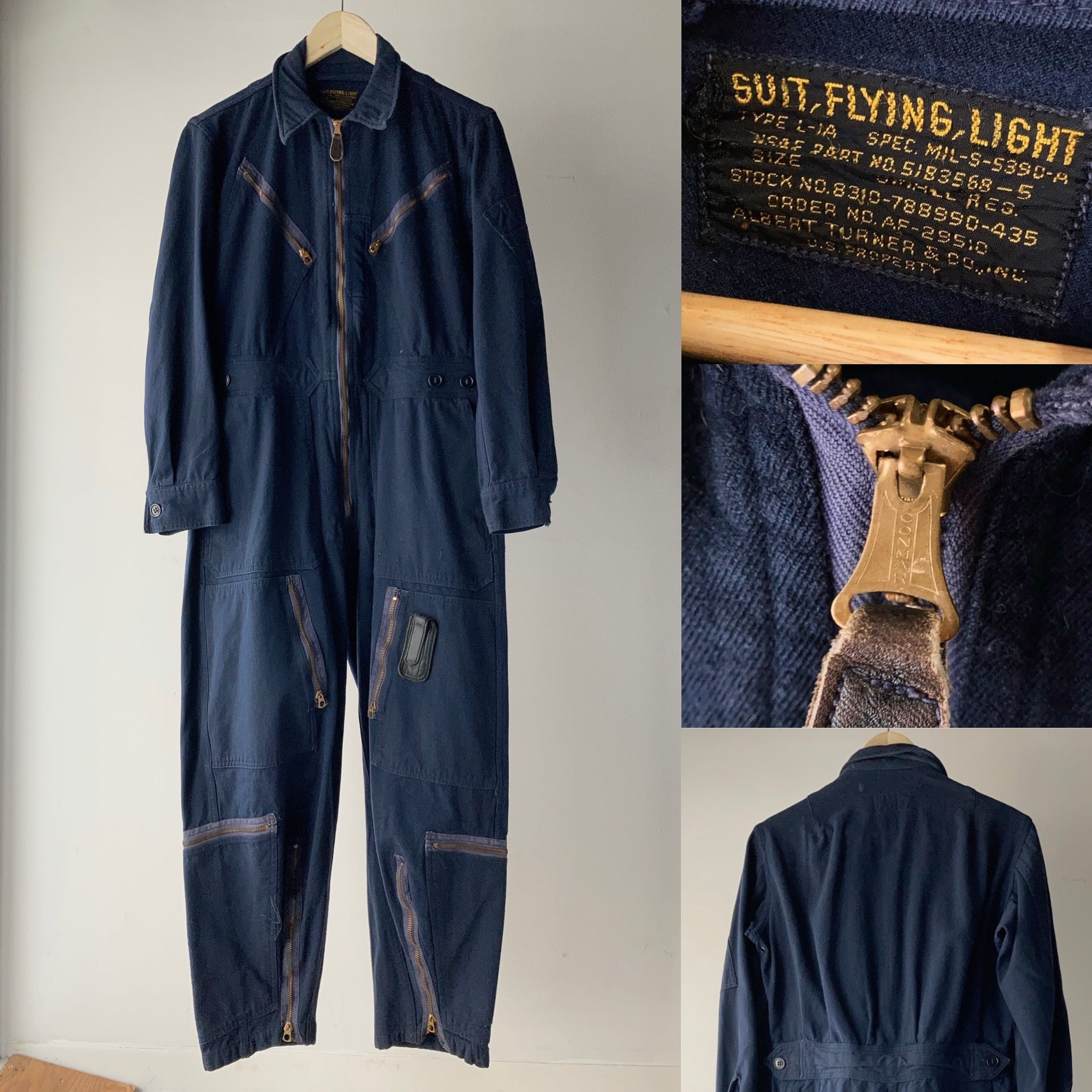 1950's USAF L-1A フライトスーツ ジャンプスーツ SMALL-REG【1026TA18