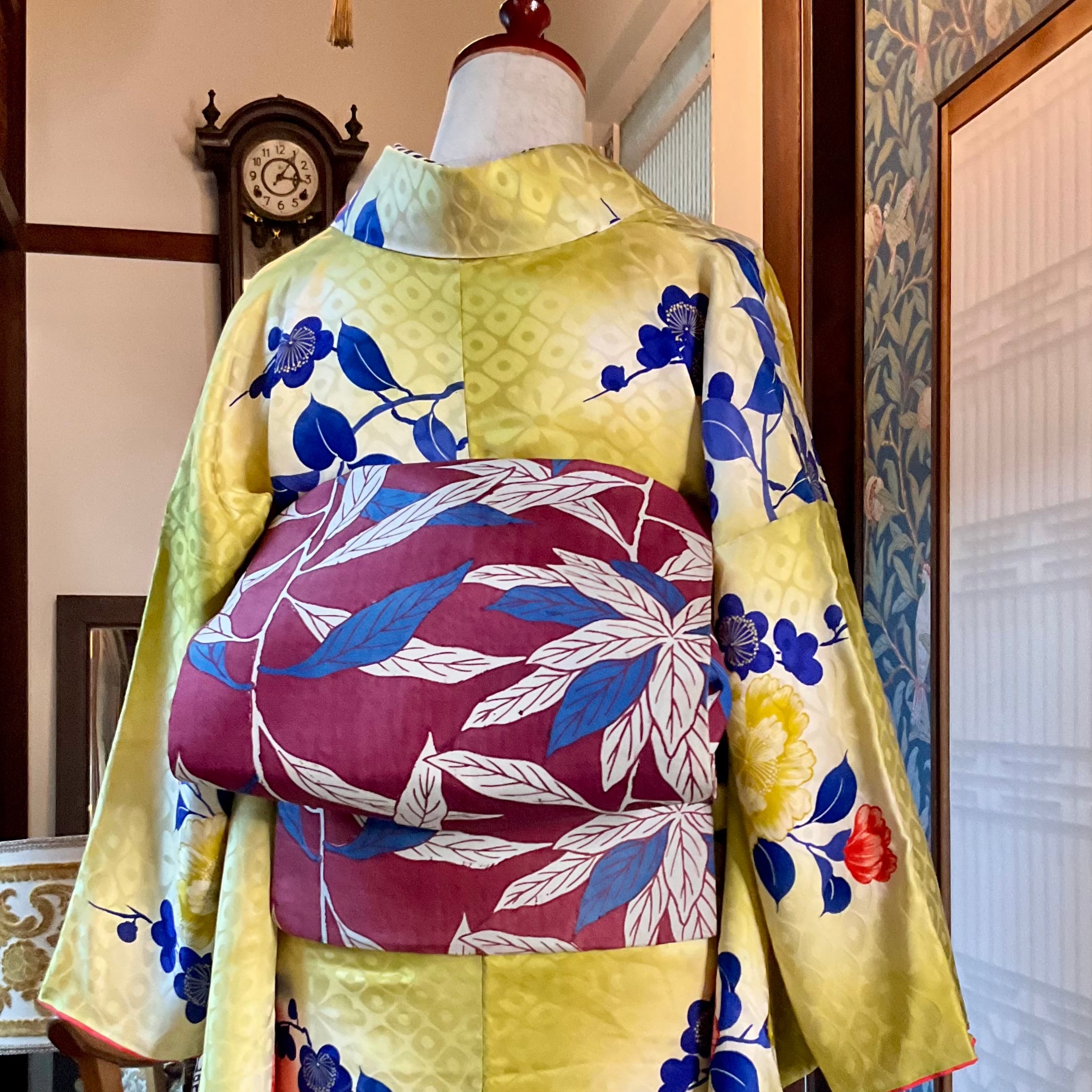 アンティーク仕立てかえ帯 | kimono tento
