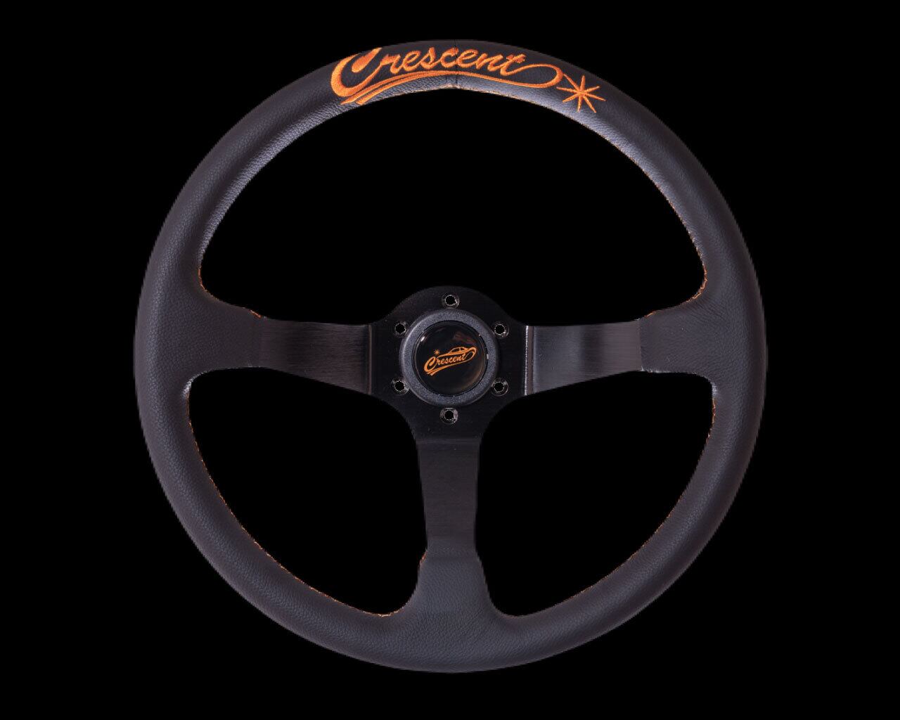 再入荷】リアルレザーオリジナルステアリング 33パイ オレンジ | Density