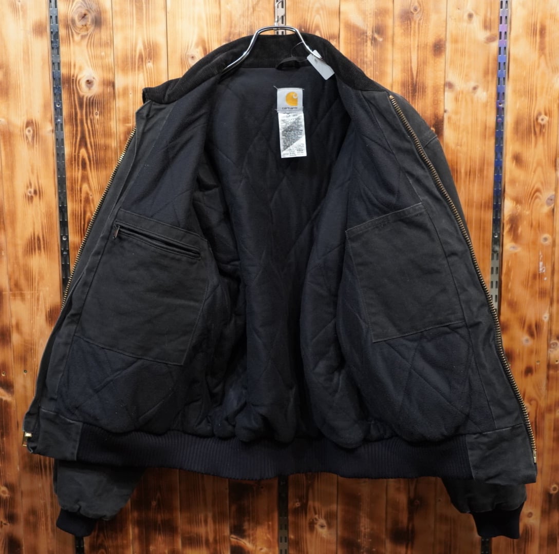 carhartt ボンバージャケット ブラック L/カーハート j165 黒 A-2