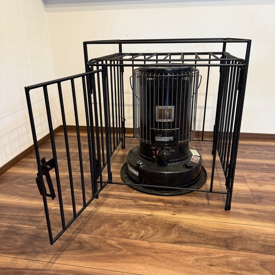 トヨトミ KS-67H対応 ストーブガード 工房金魚アイアンシリーズ 艶消し