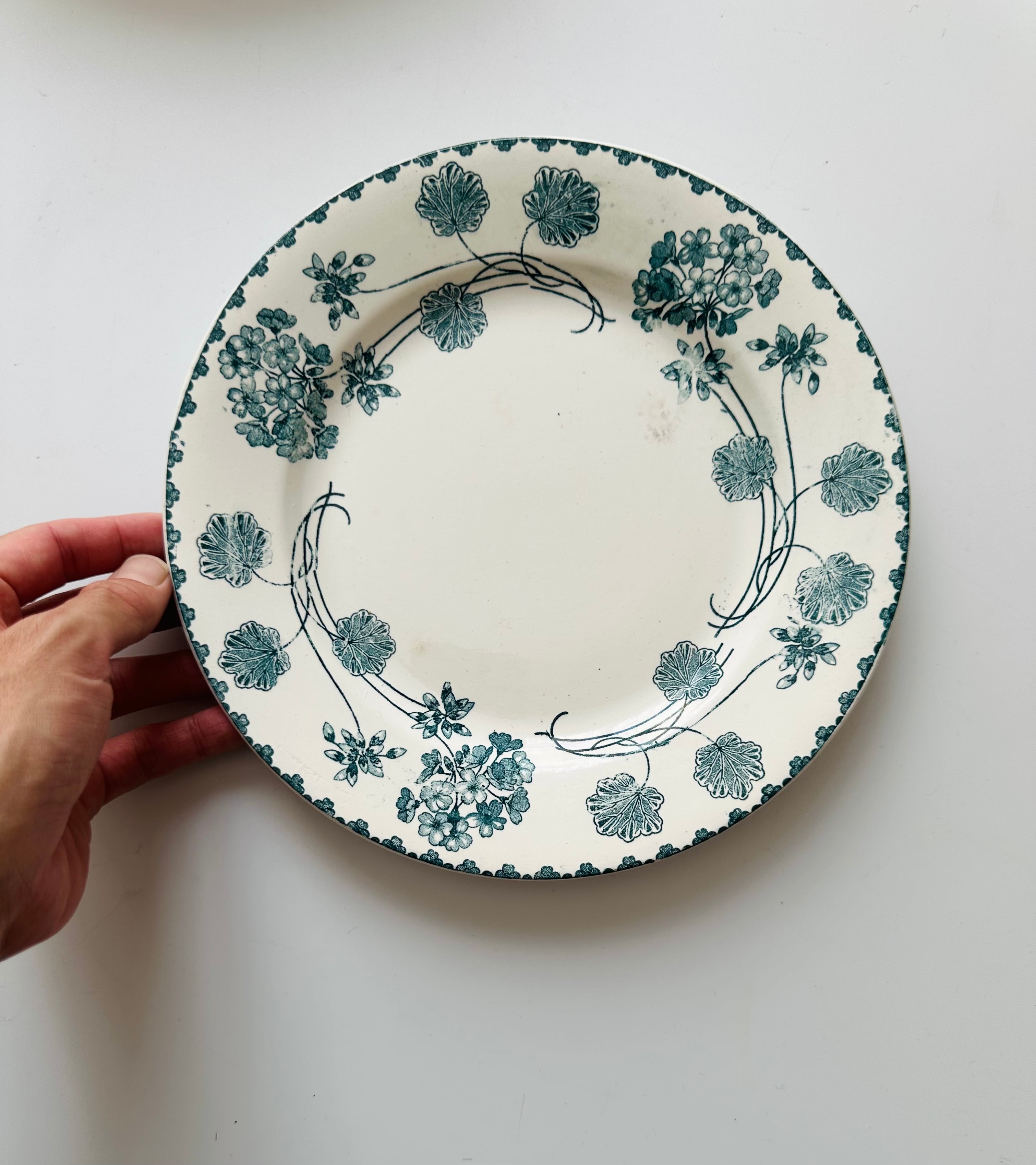 sarreguemines サルグミンヌ ゼラニウム フランス アンティーク