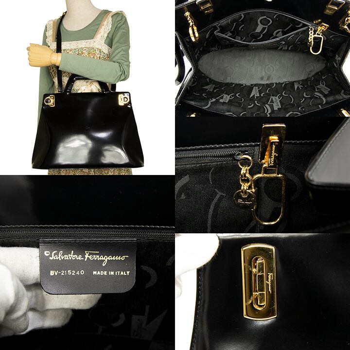 最終価格・送料無料・良品】Ferragamo・フェラガモ・2WAYショルダー