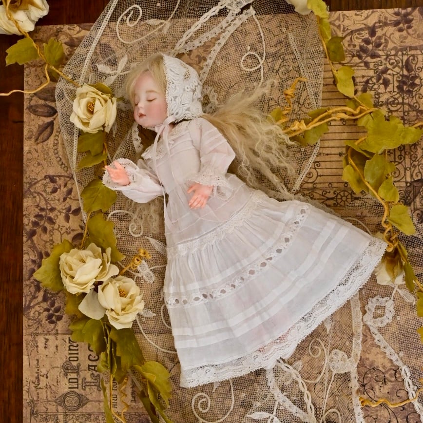完成ドール】創作ドールの様な儚げな眠り目さん/ビスクヘッド既製
