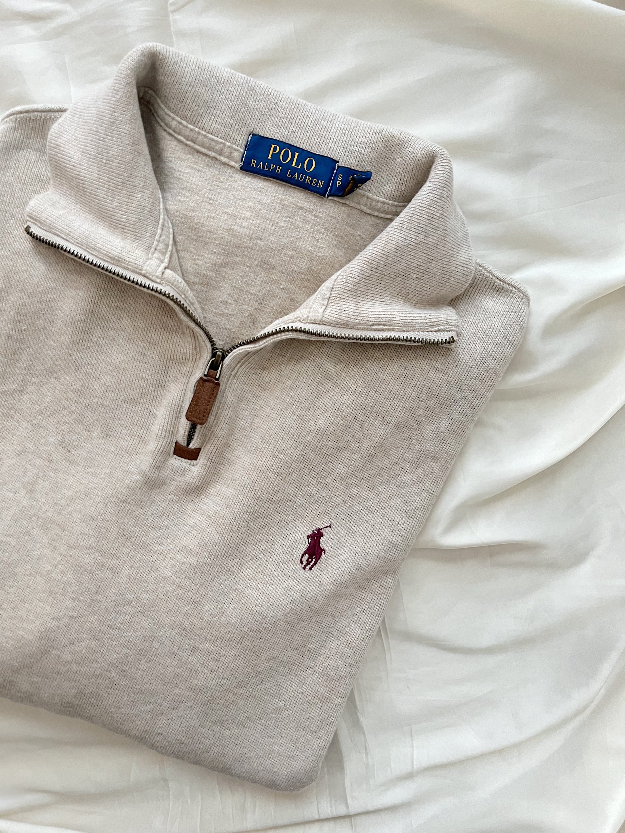 Polo RALPH LAUREN ポロ ラルフローレン ハーフジップ ベージュ