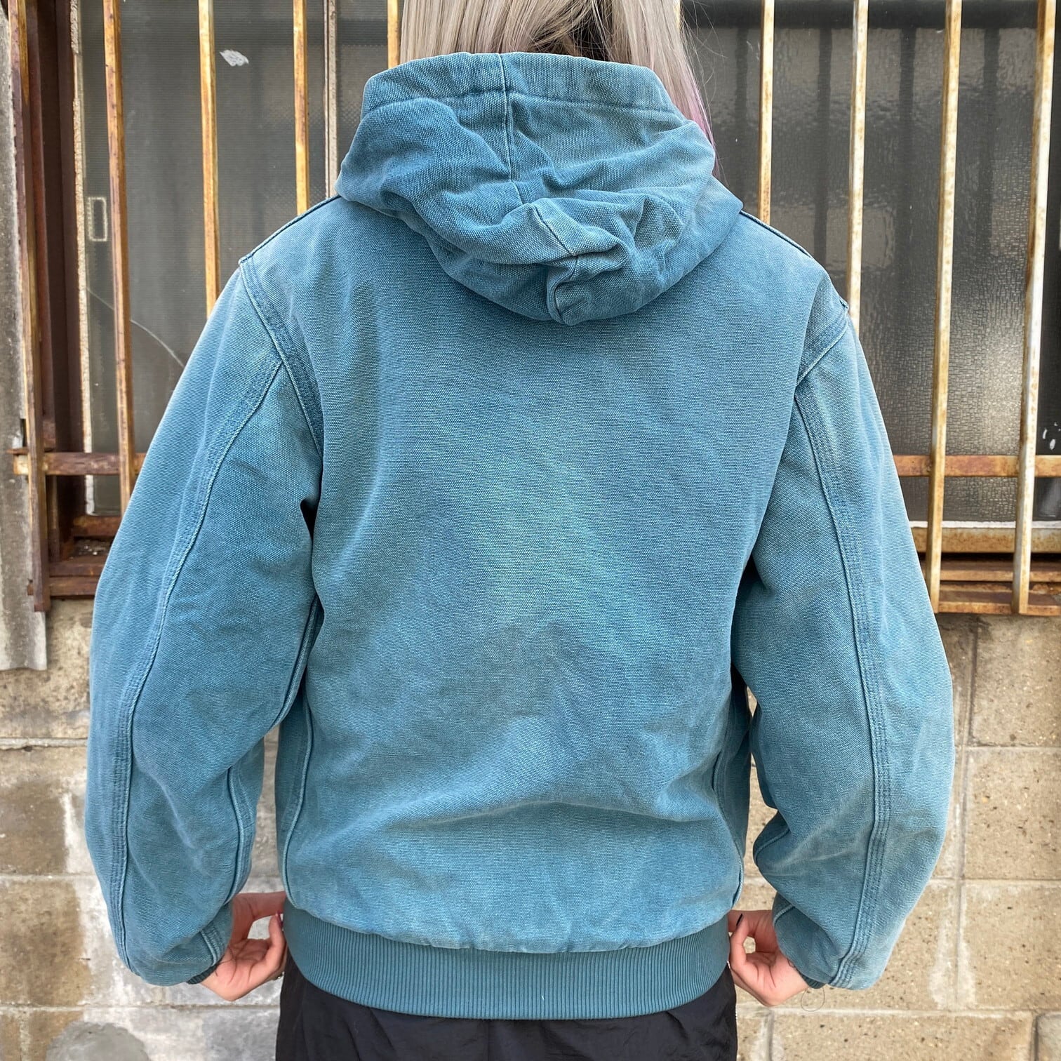 80年代 Carhartt カーハート ダック地 アクティブジャケット ボーイズL