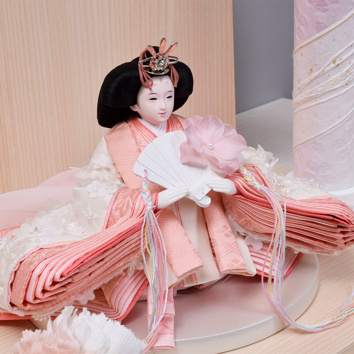 雛人形 親王飾り【Little Flower Flora】おしゃれ｜モダン｜今どき