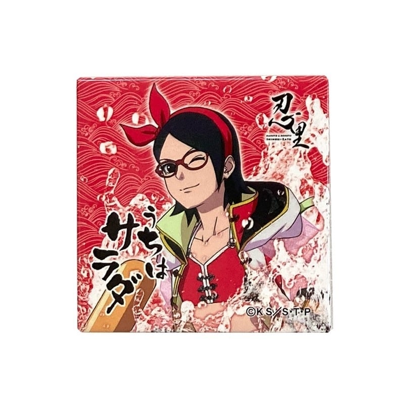 真夏の大水遁祭 スクエア缶バッジ 【NARUTO&BORUTO 忍里