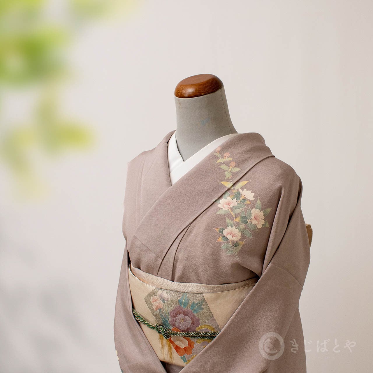 正絹 月白に花鳥の袋帯 | きじばとや