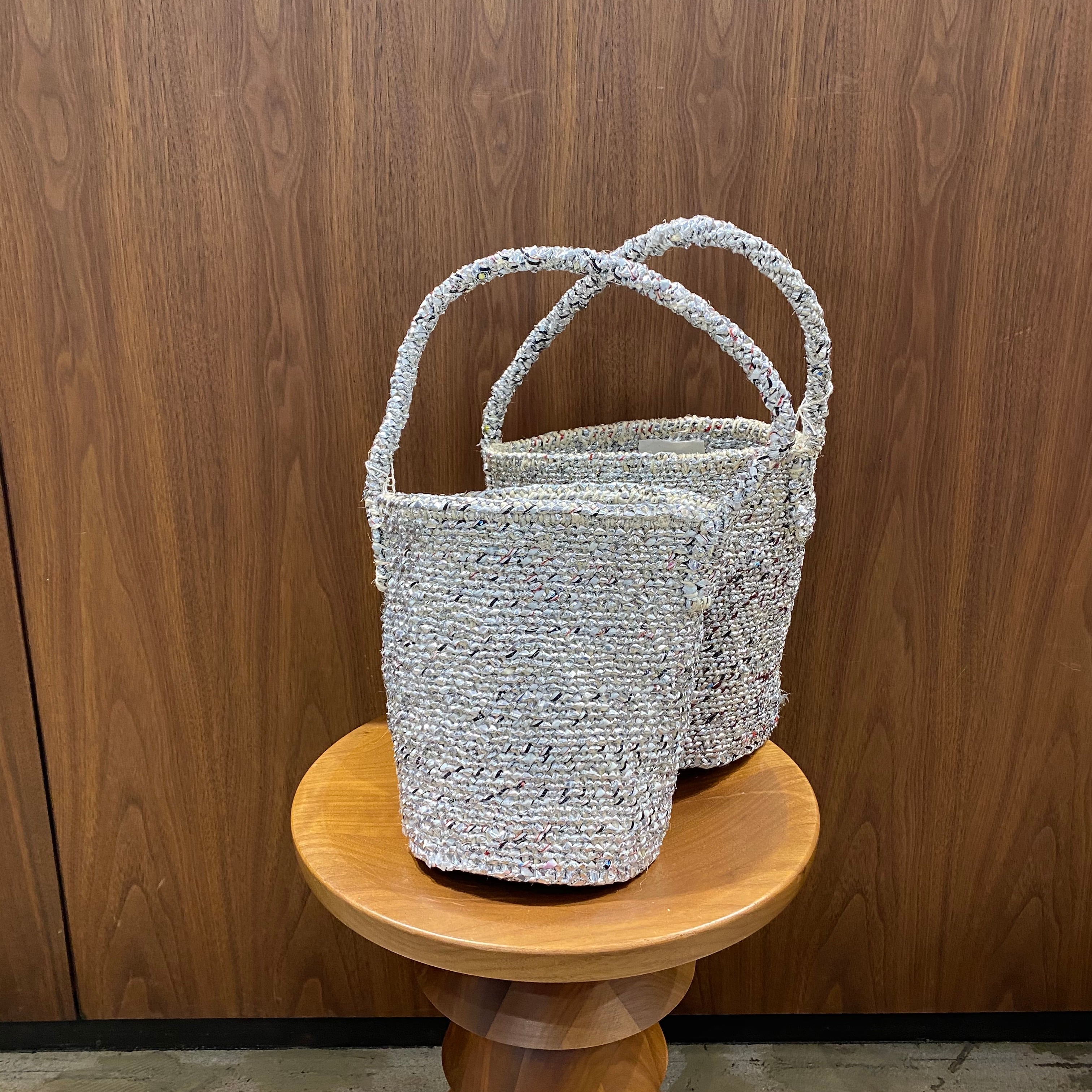 RECTANGLE : シルバーバスケット ミニショルダー | Onthebooks