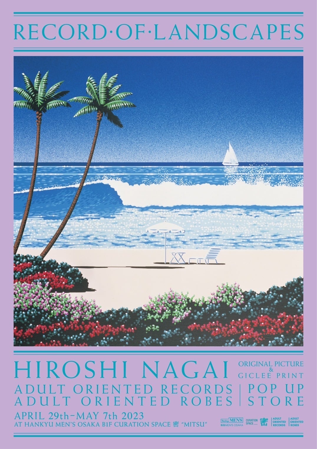 AOR × Hiroshi Nagai Poster 2023 Hankyu Osaka | Adult Oriented Records