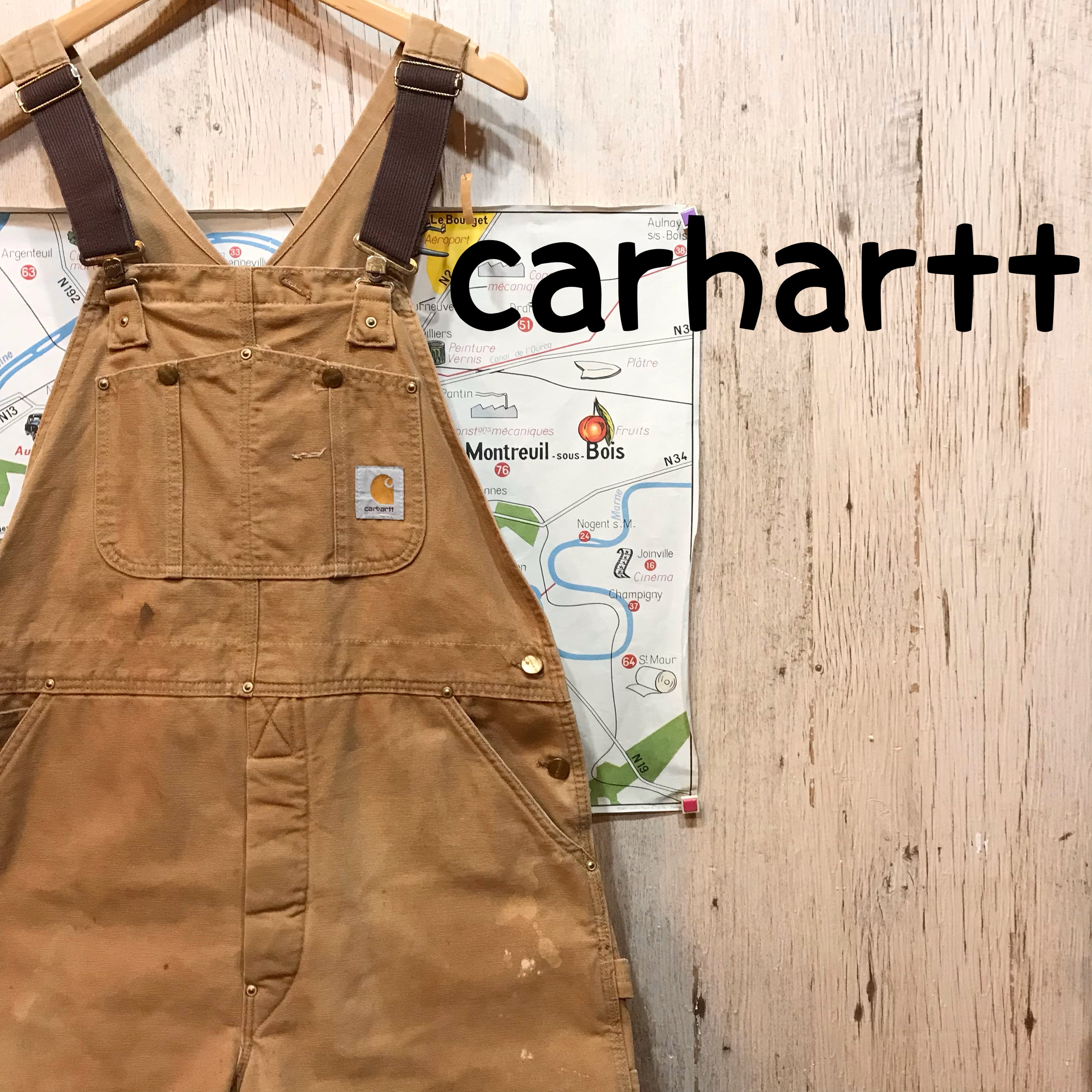 carhartt カーハート オーバーオール w38 古着 (1213) | 温古着新