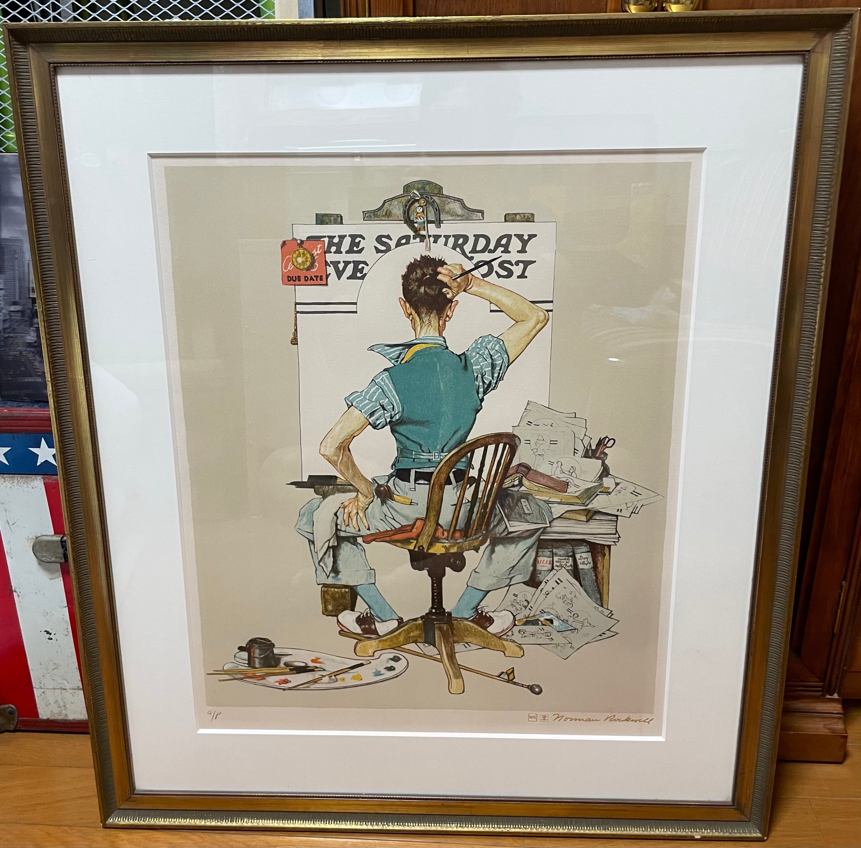 超希少】ノーマンロックウェル 版画 AP版 フランス製 | Honey Antique