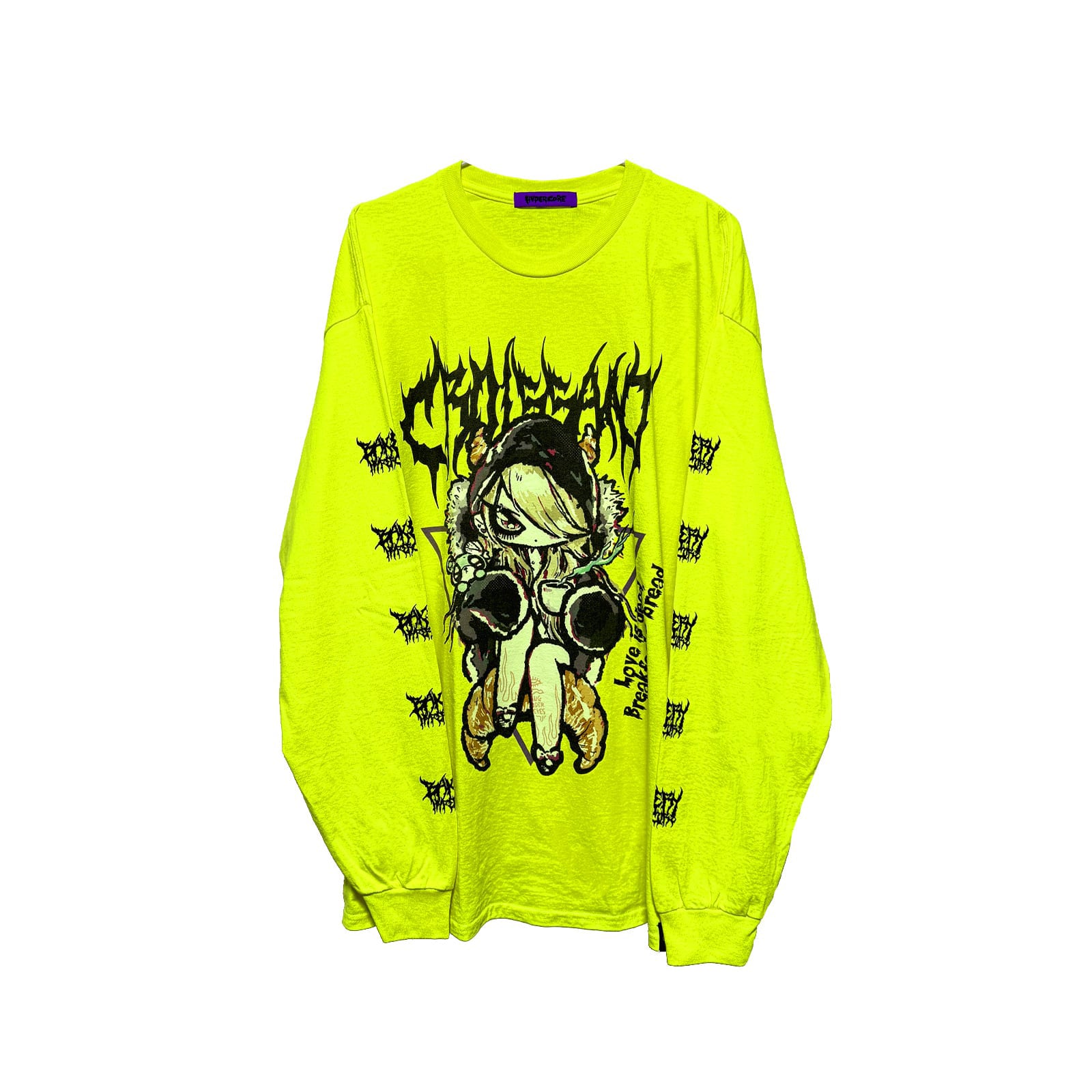 HCL-125YEL CROISSANTロングスリーブTシャツ/イエロー | HYPER CORE