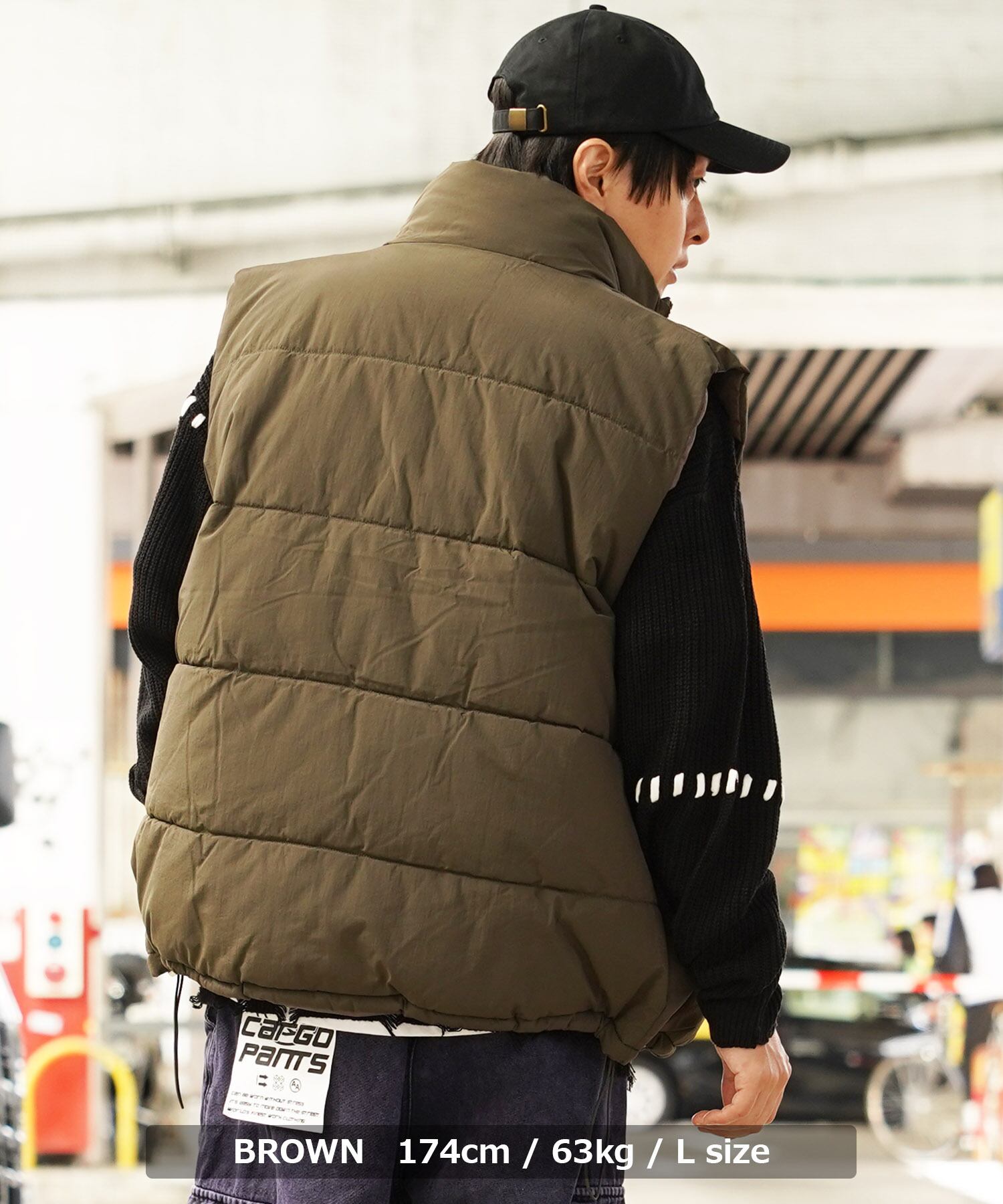 ◇ナイロン 中綿 ダウンベスト◇ir-h223322 | 1111clothing / ワン