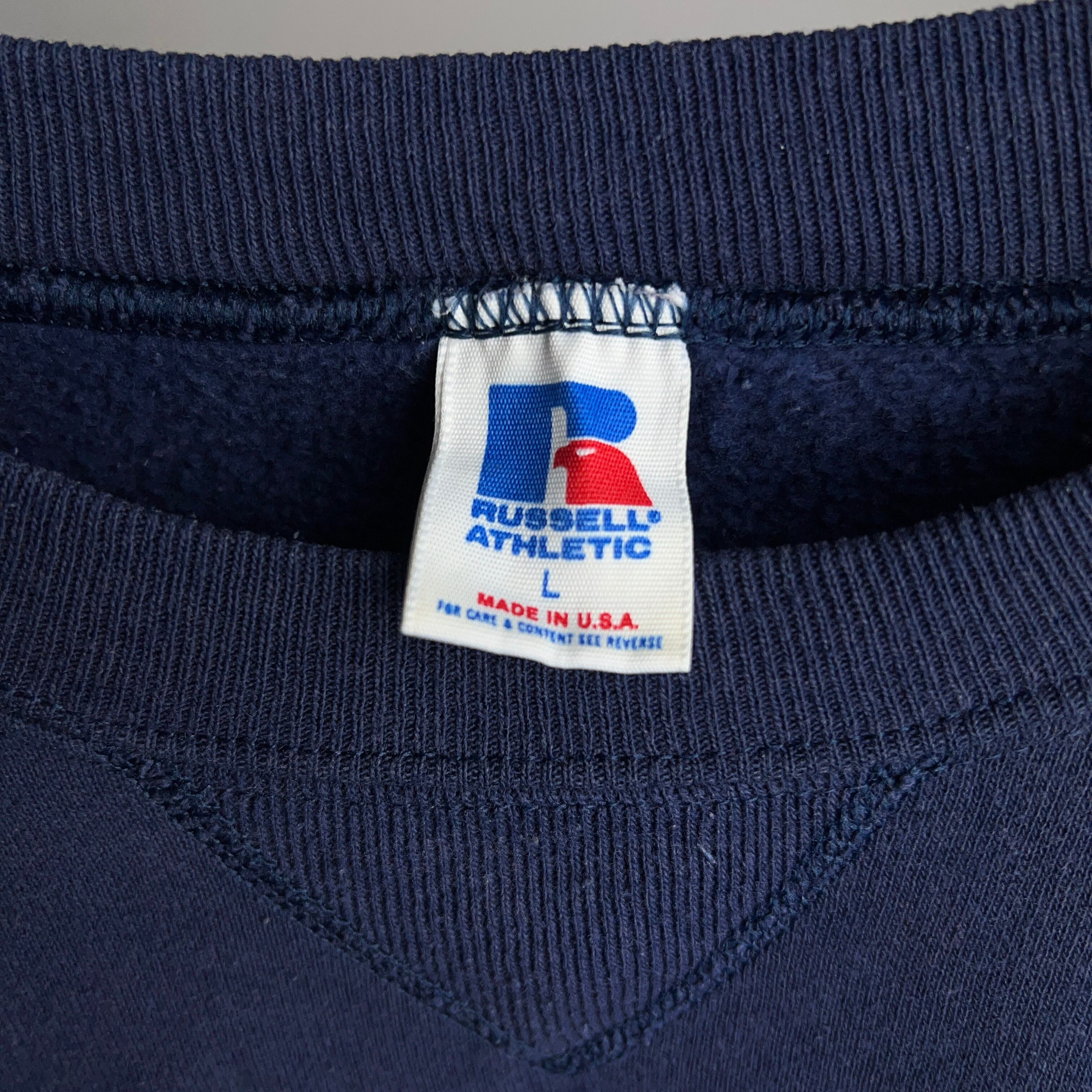 80's~90's RUSSELL ATHLETIC Print Sweatshirt USA製 SIZE L 80年代